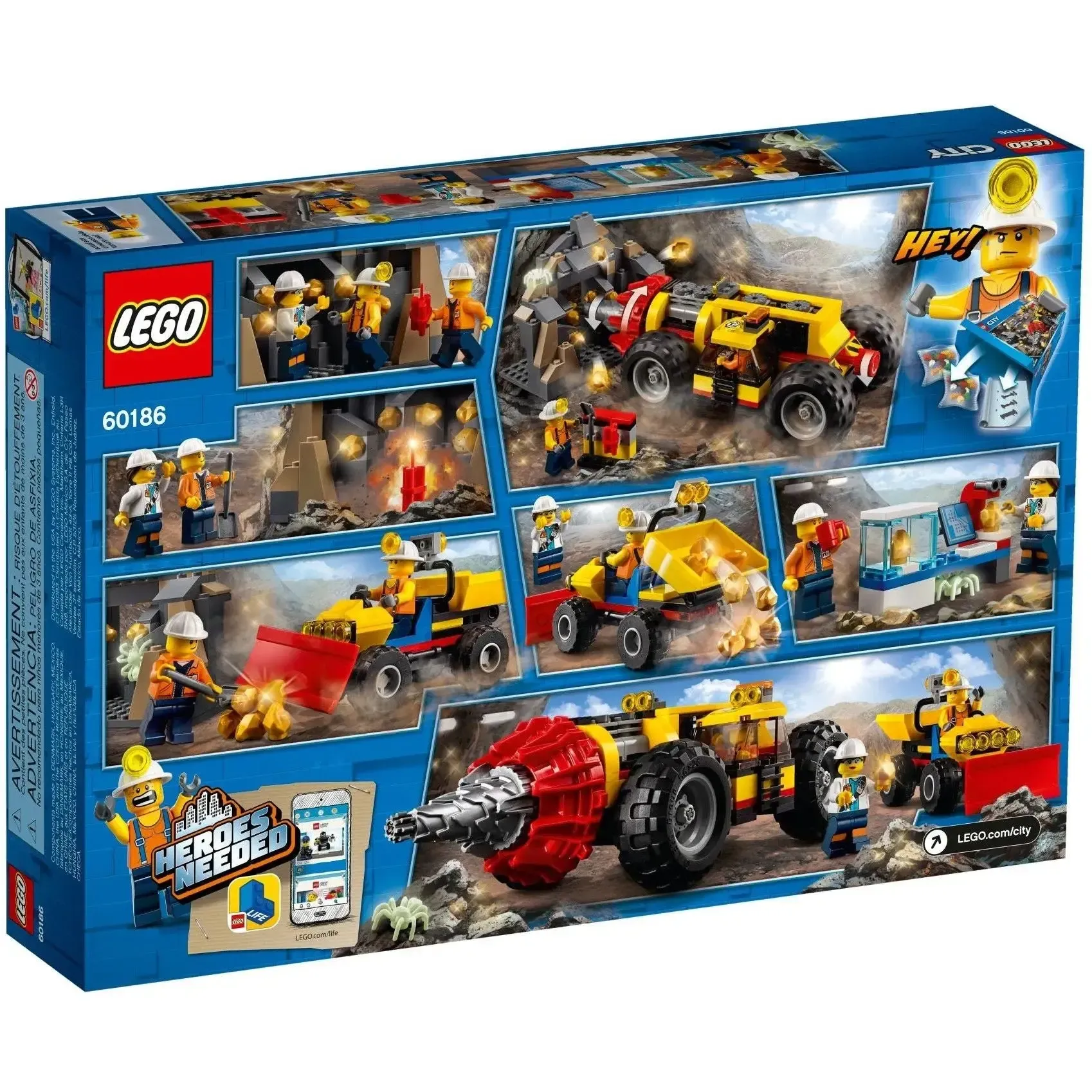 LEGO [City] - Mining Heavy Driller Building Set - Mining Series (60186) - Image 3