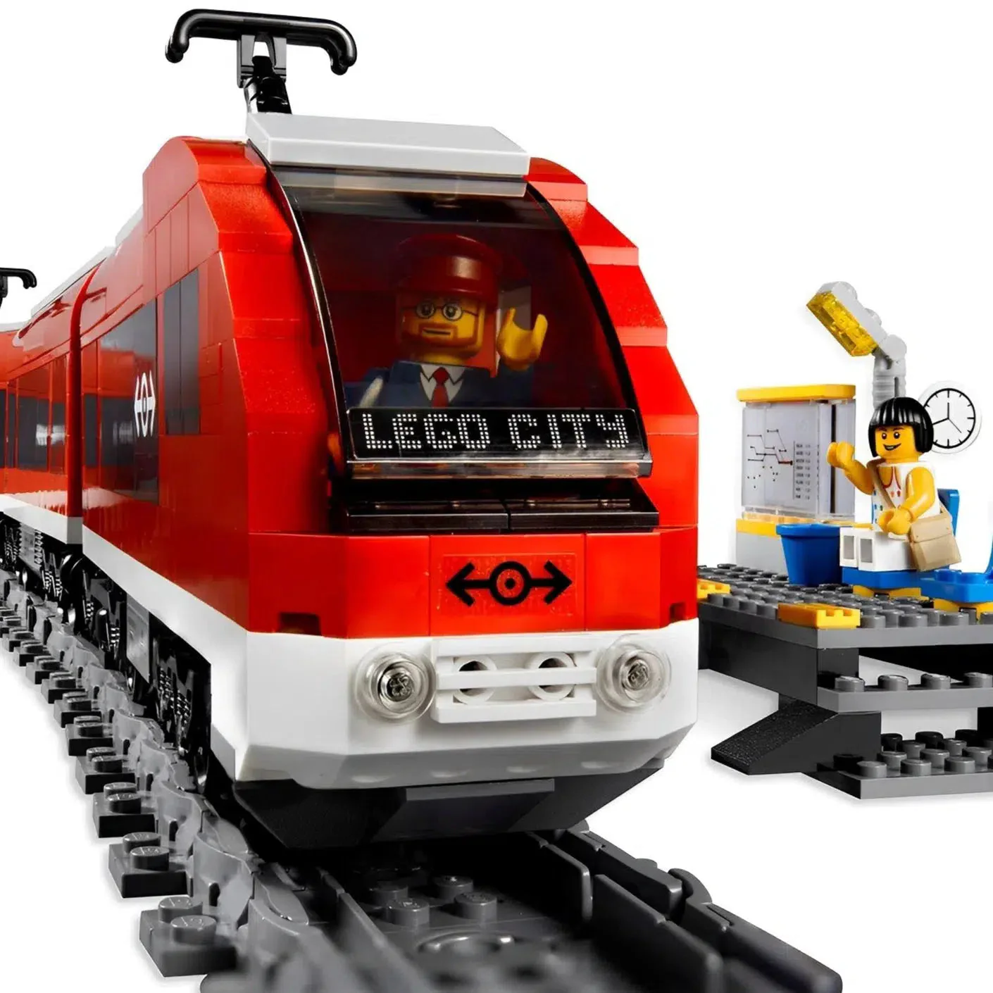 LEGO [City] - Passenger Train Building Set - Trains Series (7938) - Image 4