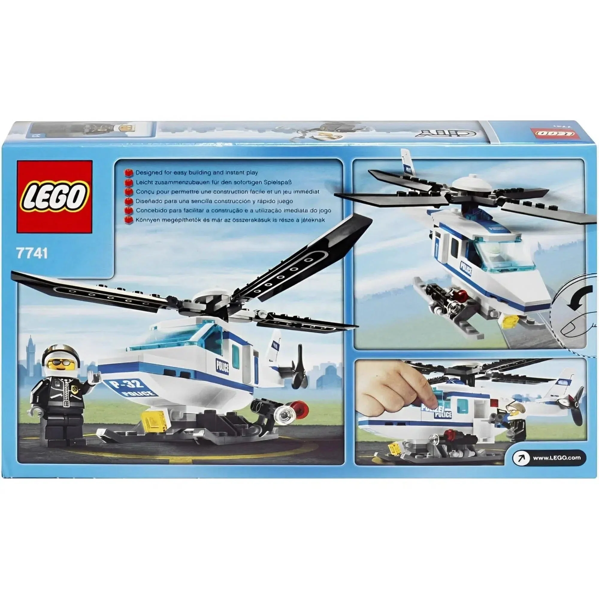 LEGO [City] - Police Helicopter Building Set - Police Series (7741) - Image 6