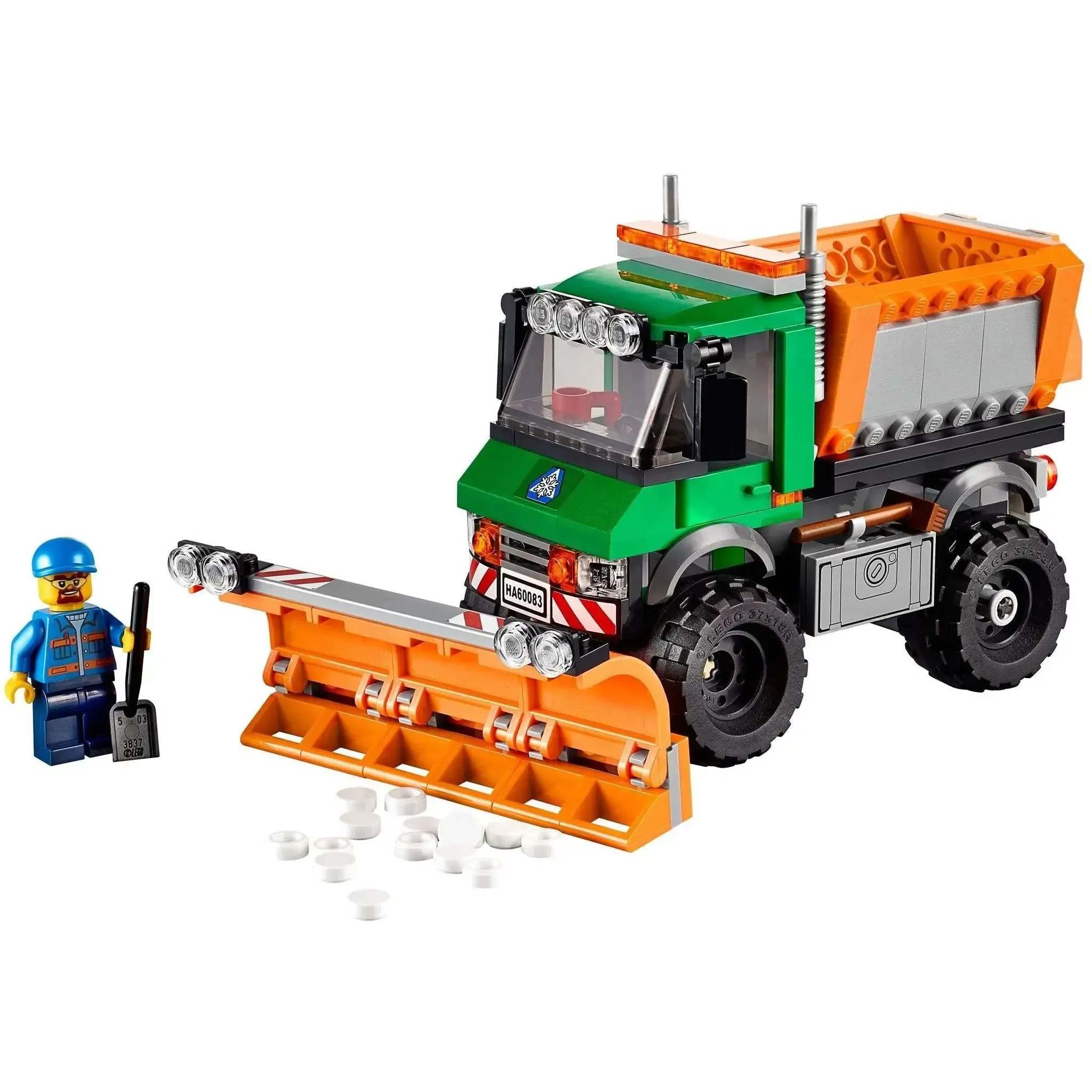 LEGO [City] - Snowplough Truck Building Set - Traffic Series (60083) - Image 2
