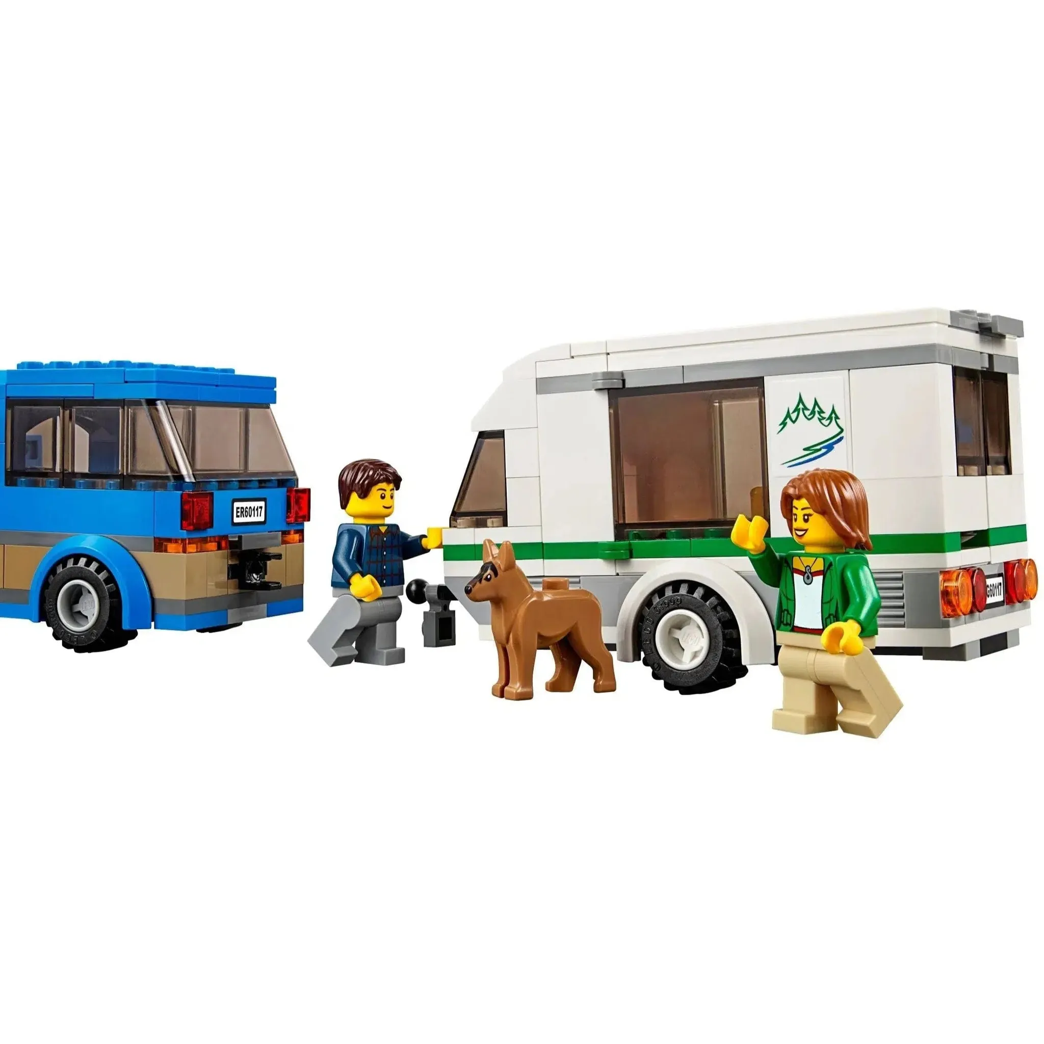 LEGO [City] - Van & Caravan Building Set - Great Outdoors Series (60117) - Image 2