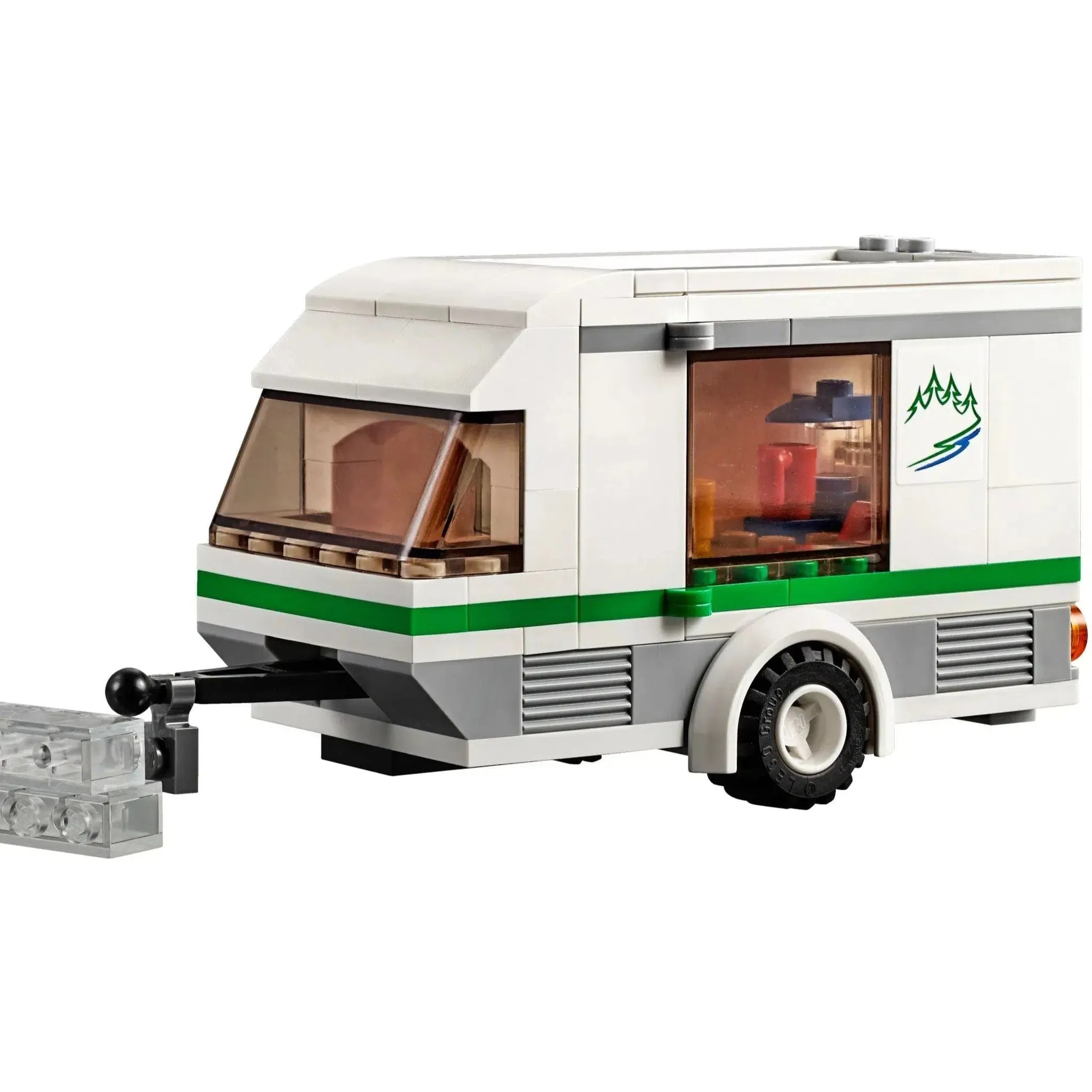 LEGO [City] - Van & Caravan Building Set - Great Outdoors Series (60117) - Image 4