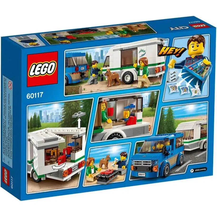 LEGO [City] - Van & Caravan Building Set - Great Outdoors Series (60117) - Image 8