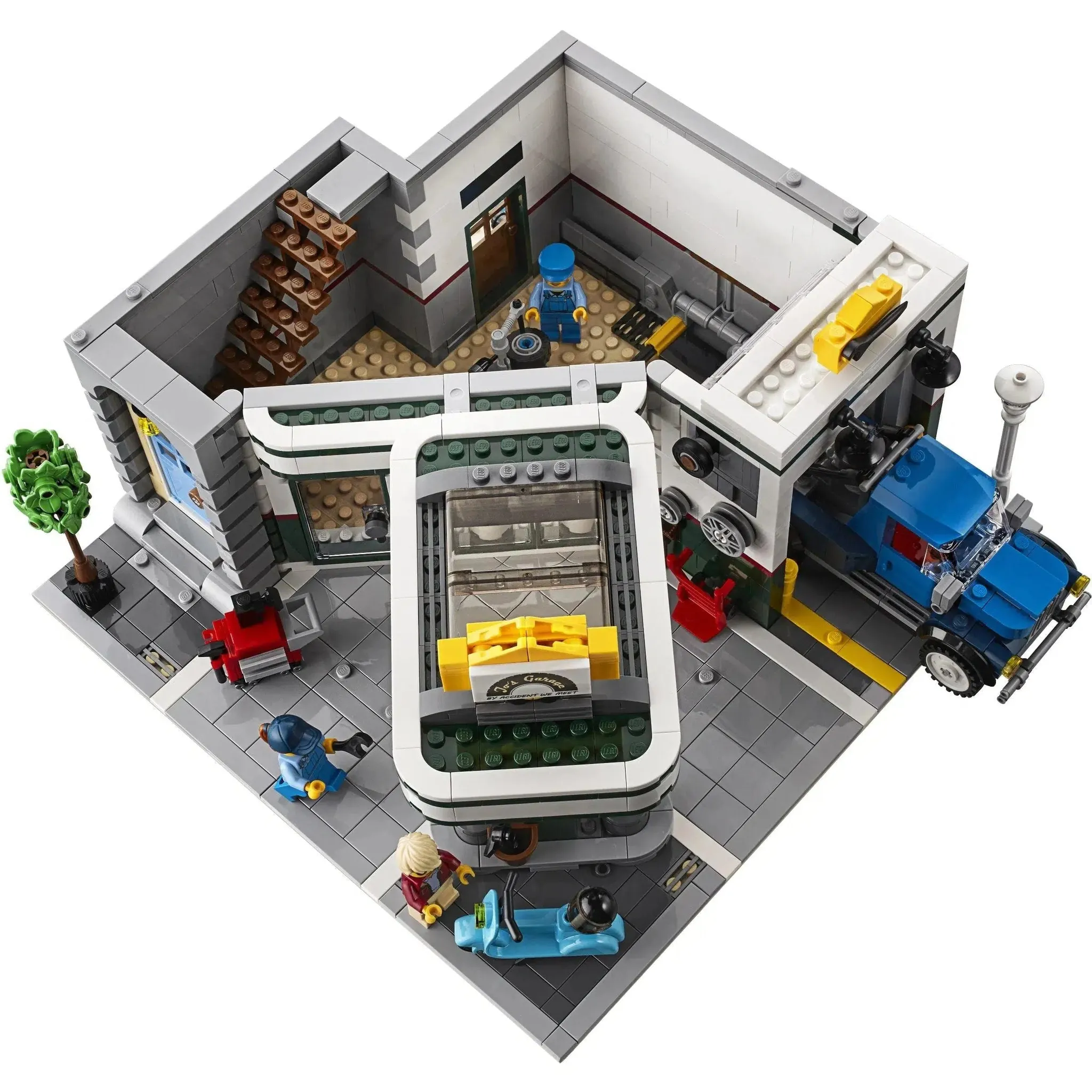 LEGO [Creator Expert] - Corner Garage Building Set - Modular Buildings Collection Series (10264) - Image 4