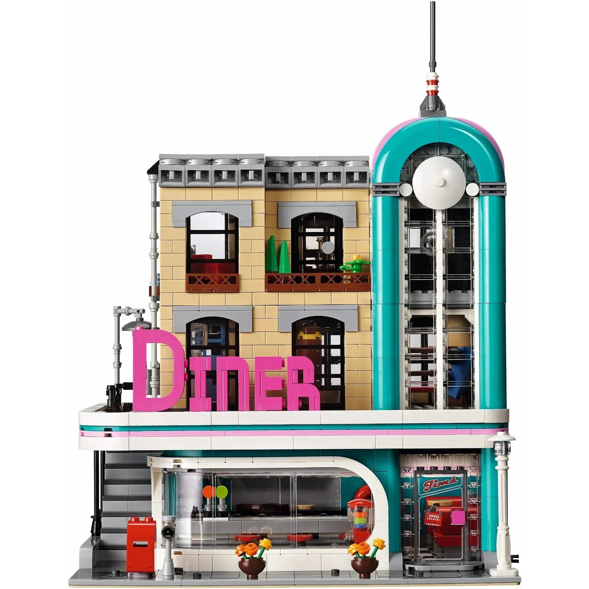 LEGO [Creator Expert] - Downtown Diner Building Set - Modular Buildings Collection Series (10260) - Image 3