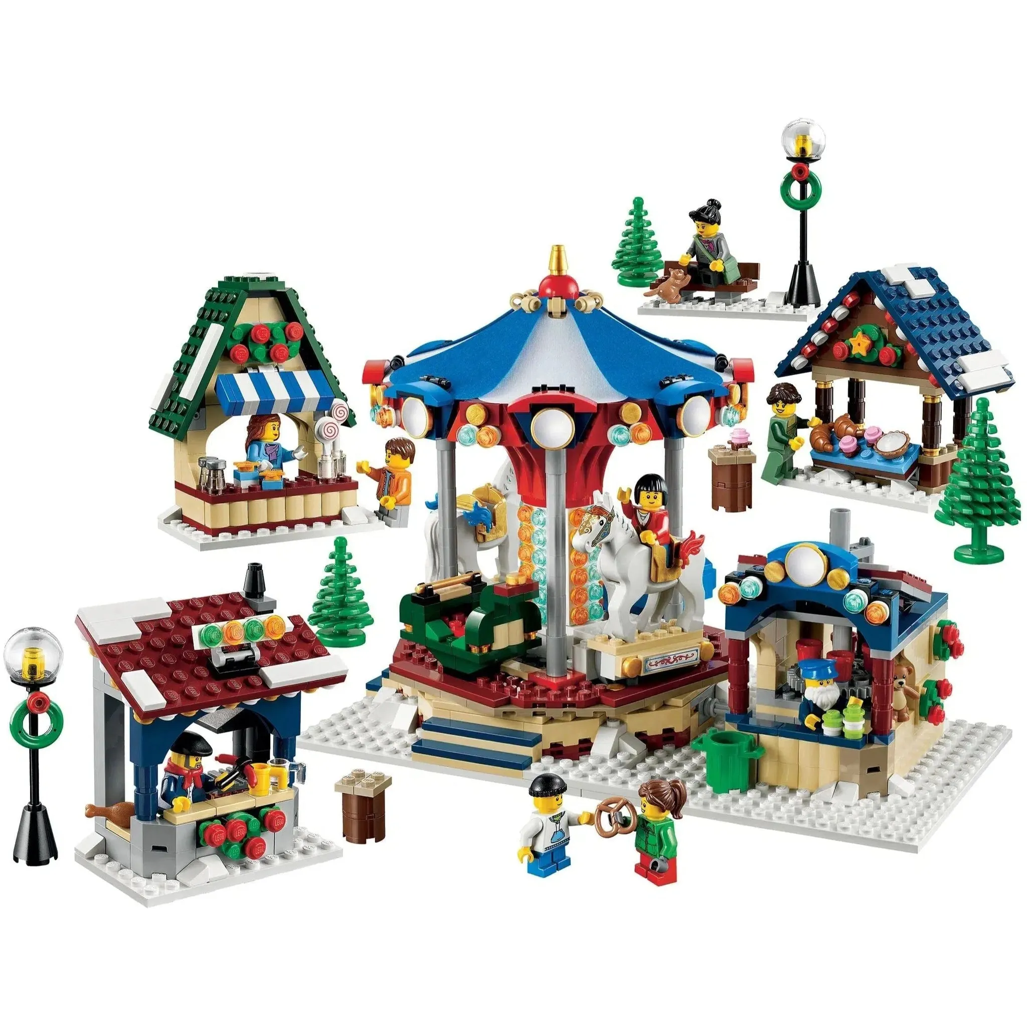 LEGO [Creator Expert] - Winter Village Market Building Set - Winter Village Collection Series (10235) - Image 2