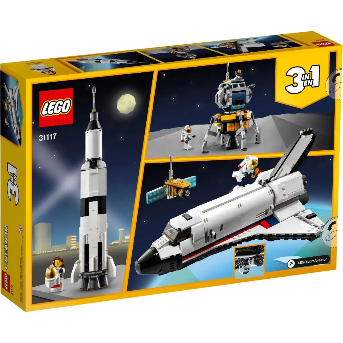 LEGO [Creator] - Space Shuttle Adventure Building Set - 3 in 1 Series (31117) - Image 3