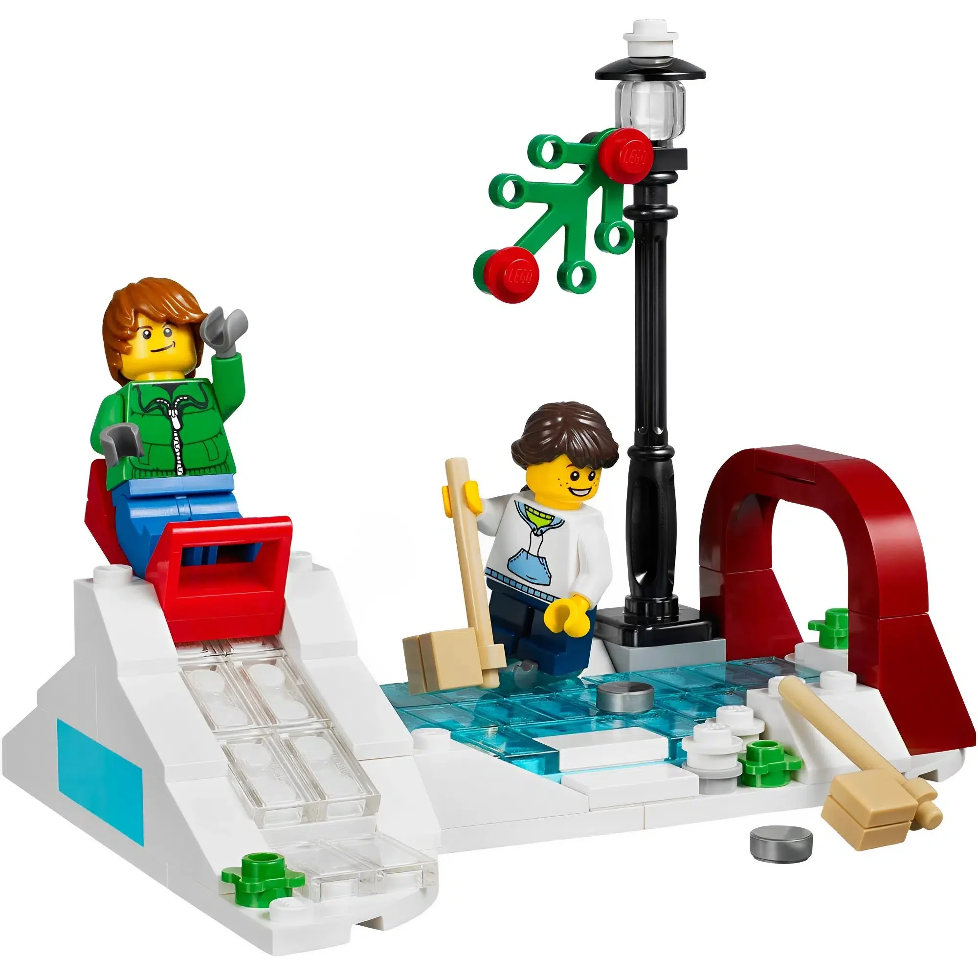 LEGO [Creator] - Winter Skating Scene Building Set - Seasonal Series (40107) - Image 3