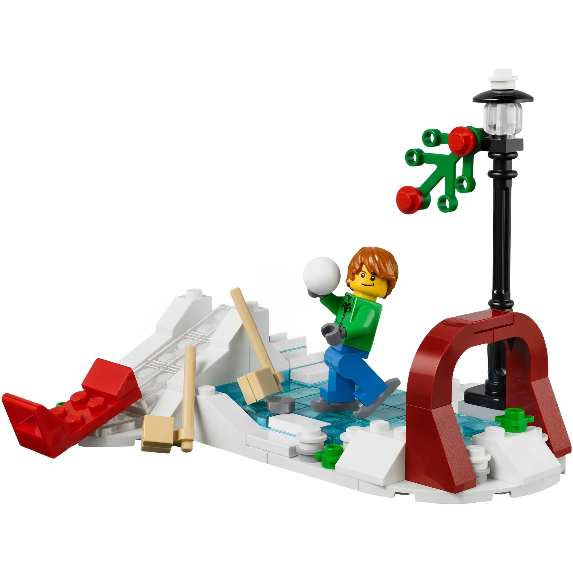 LEGO [Creator] - Winter Skating Scene Building Set - Seasonal Series (40107) - Image 4
