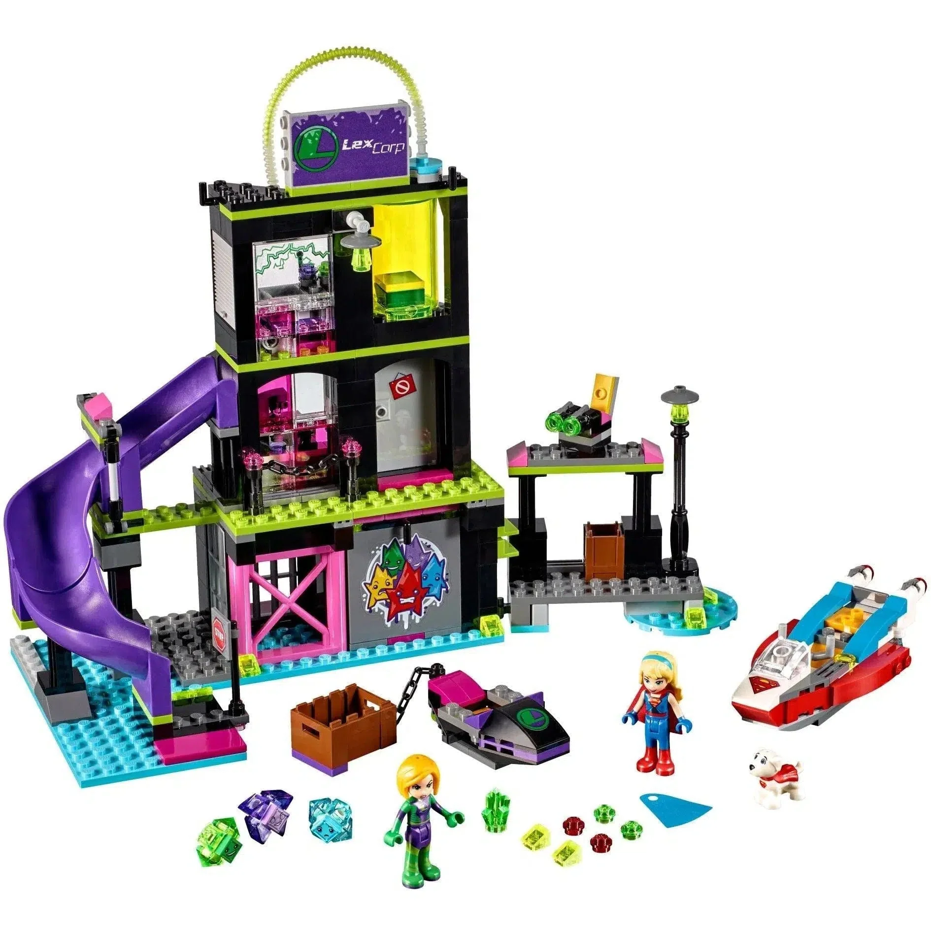 LEGO [DC Comics Super Heroes] - Lena Luthor Kryptomite Factory Building Set - Series (41238) - Image 2