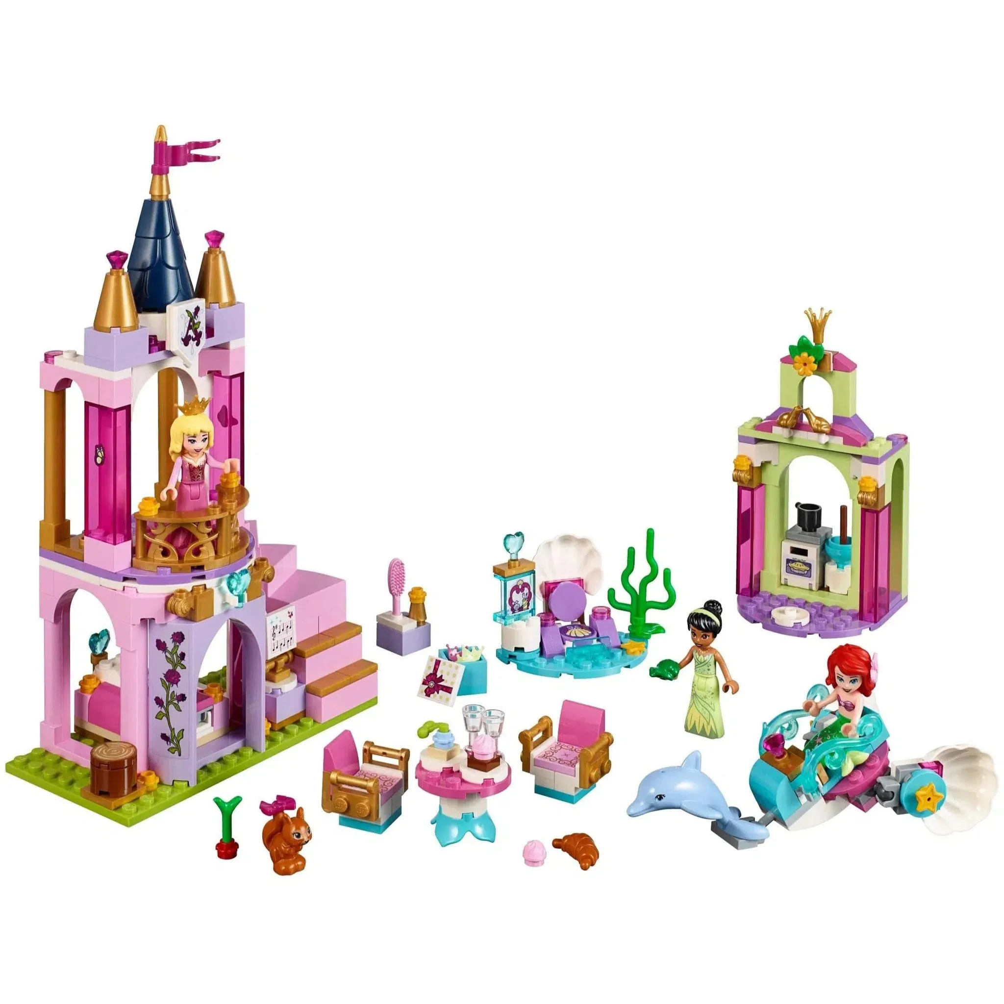 LEGO [Disney] - Ariel, Aurora, and Tiana's Royal Celebration Building Set - Disney Princess Series (41162) - Image 2
