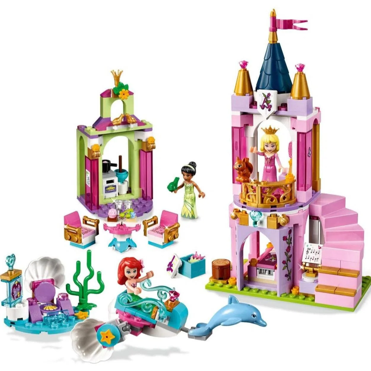 LEGO [Disney] - Ariel, Aurora, and Tiana's Royal Celebration Building Set - Disney Princess Series (41162) - Image 3
