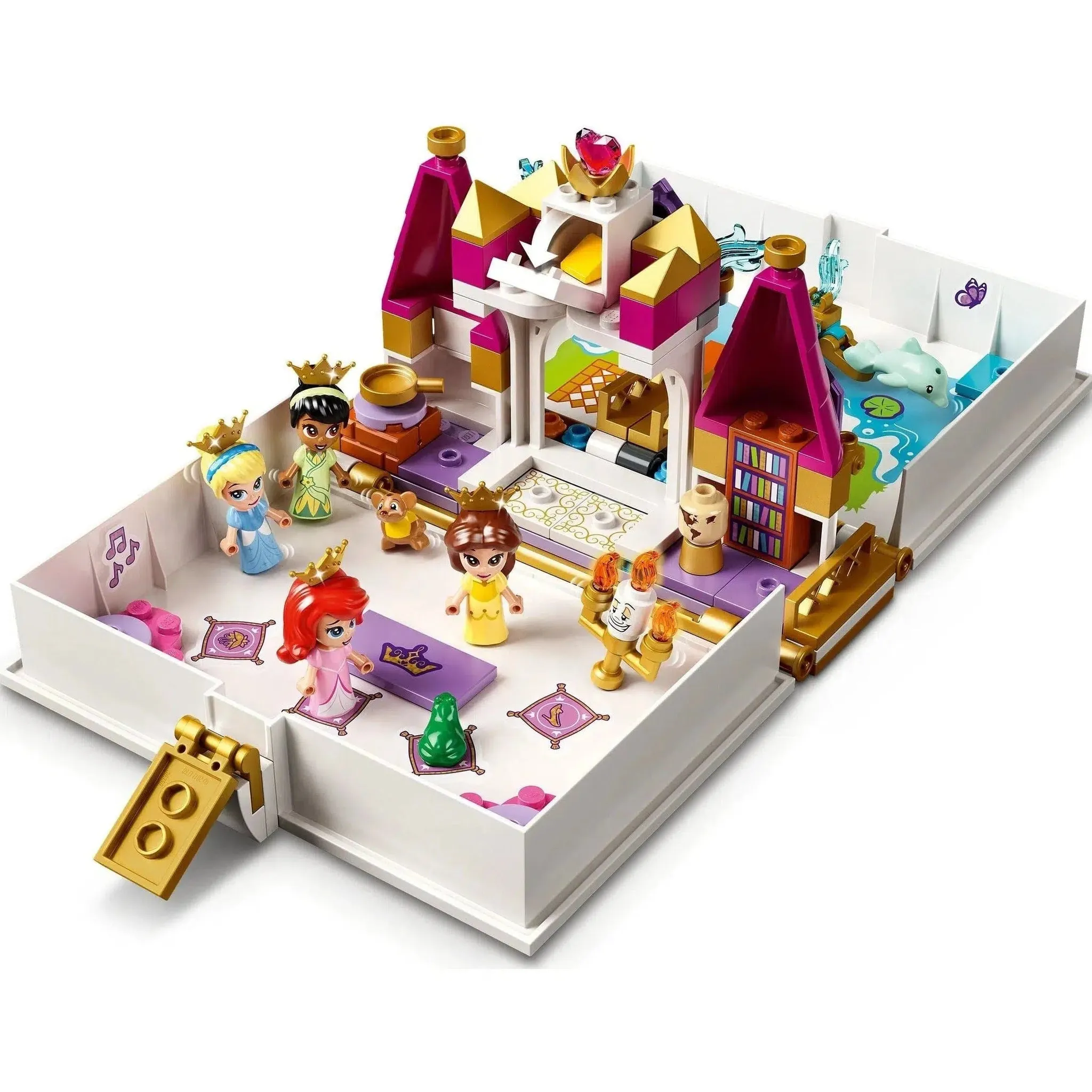 LEGO [Disney] - Ariel, Belle, Cinderella and Tiana's Storybook Adventures Building Set - Storybook Adventures Series (43193) - Image 2