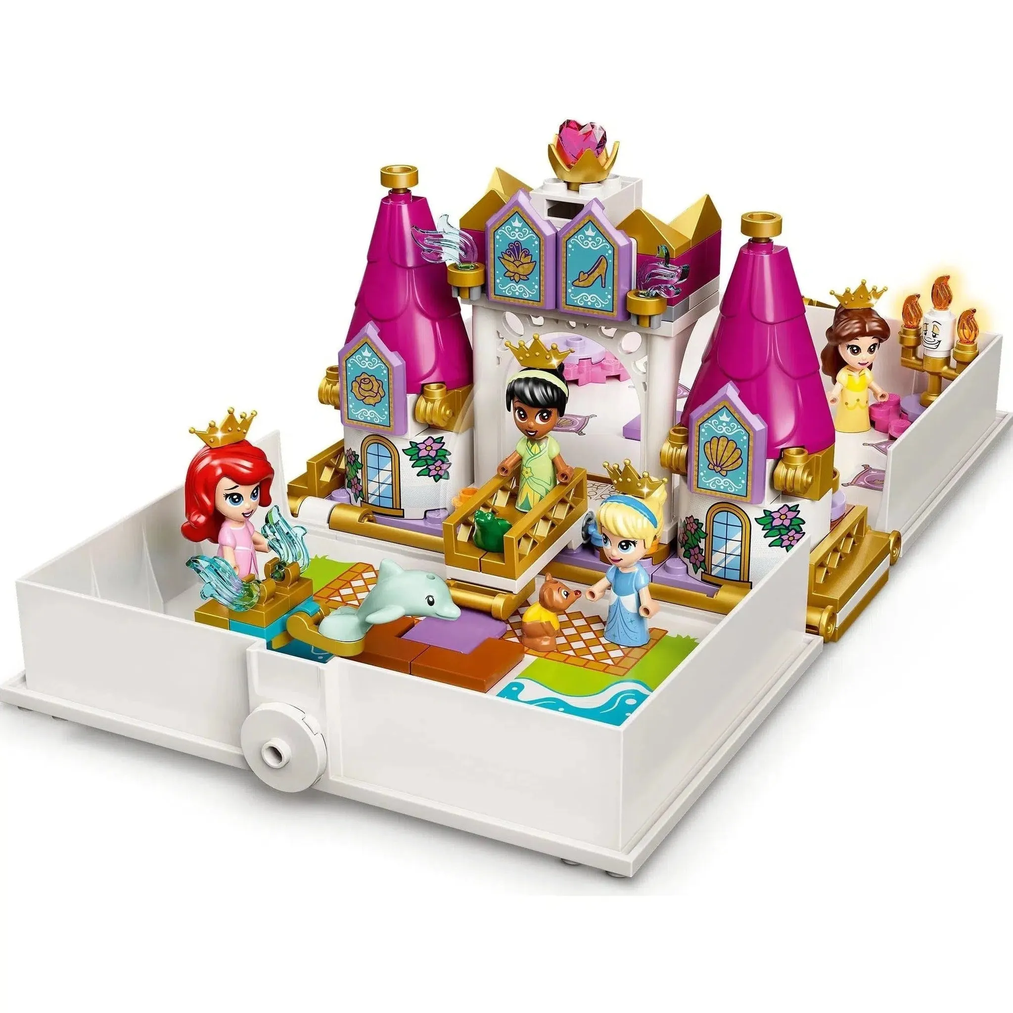 LEGO [Disney] - Ariel, Belle, Cinderella and Tiana's Storybook Adventures Building Set - Storybook Adventures Series (43193) - Image 3