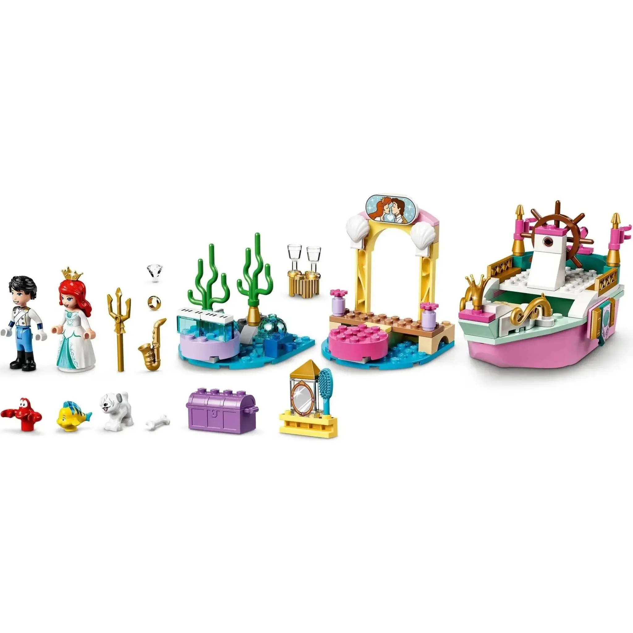 LEGO [Disney] - Ariel's Celebration Boat Building Set - The Little Mermaid Series (43191) - Image 2