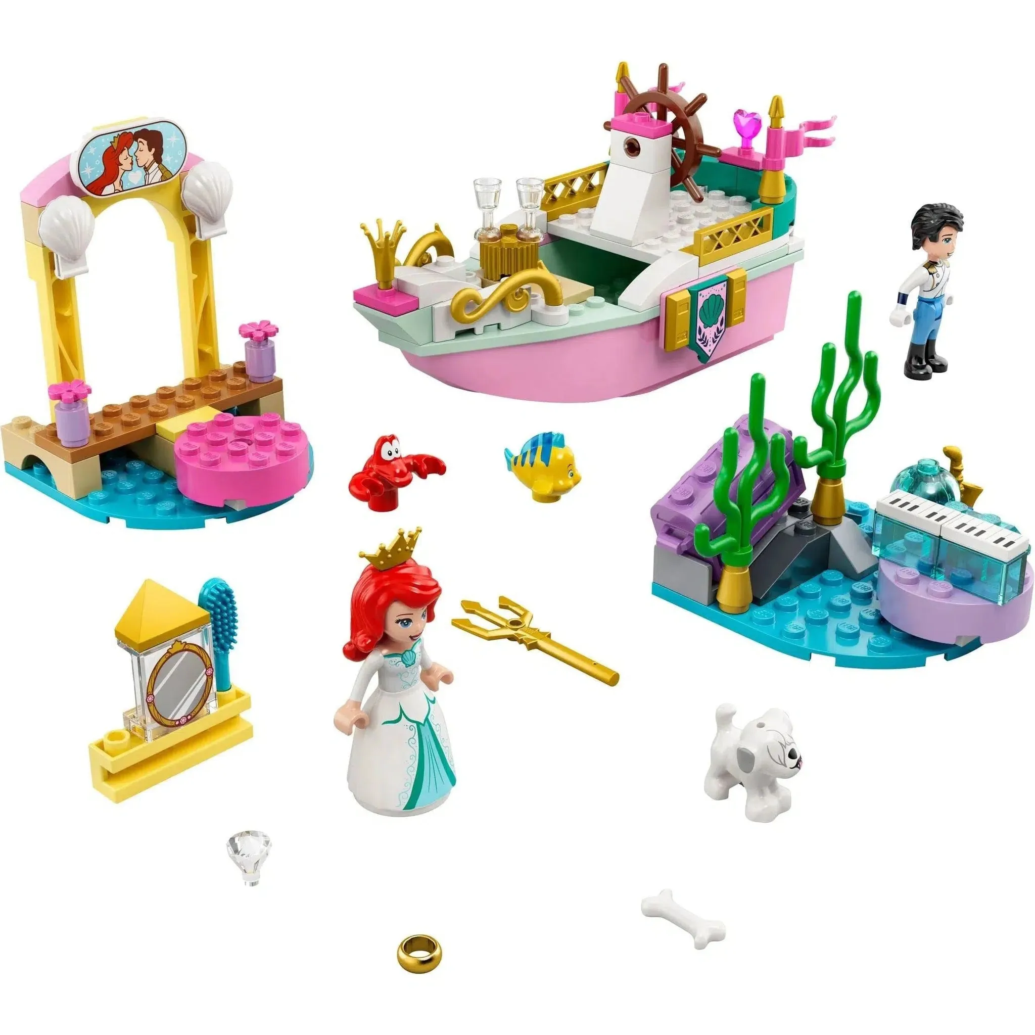 LEGO [Disney] - Ariel's Celebration Boat Building Set - The Little Mermaid Series (43191) - Image 3