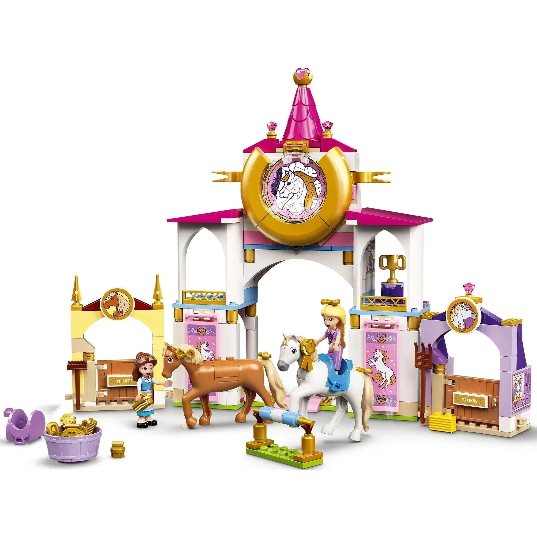 LEGO [Disney] - Belle and Rapunzel's Royal Stables Building Set - Disney Princess Series (43195) - Image 2