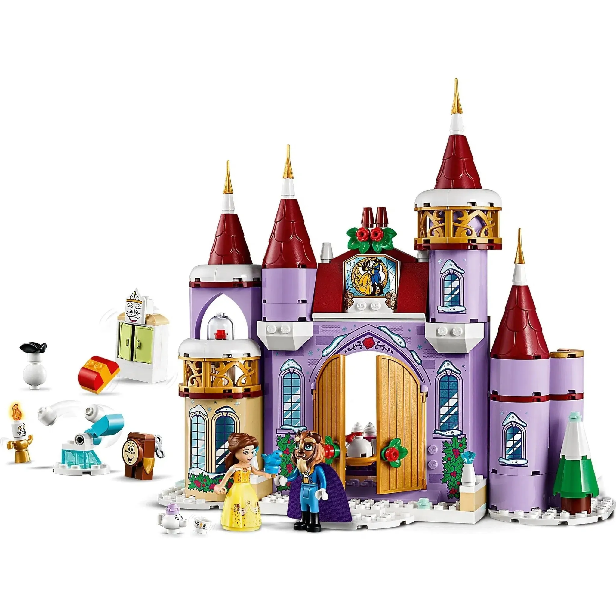 LEGO [Disney] - Belle's Castle Winter Celebration Building Set - Beauty and the Beast Series (43180) - Image 3