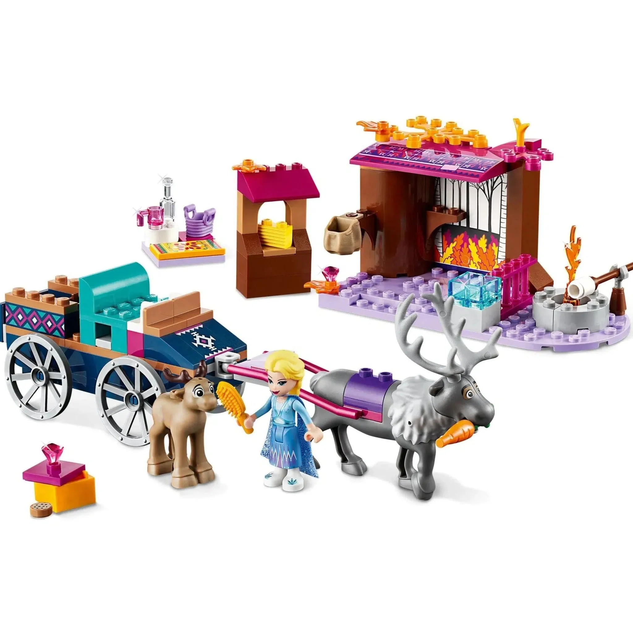 LEGO [Disney] - Elsa and the Reindeer Carriage Building Set - Frozen II Series (41166) - Image 3