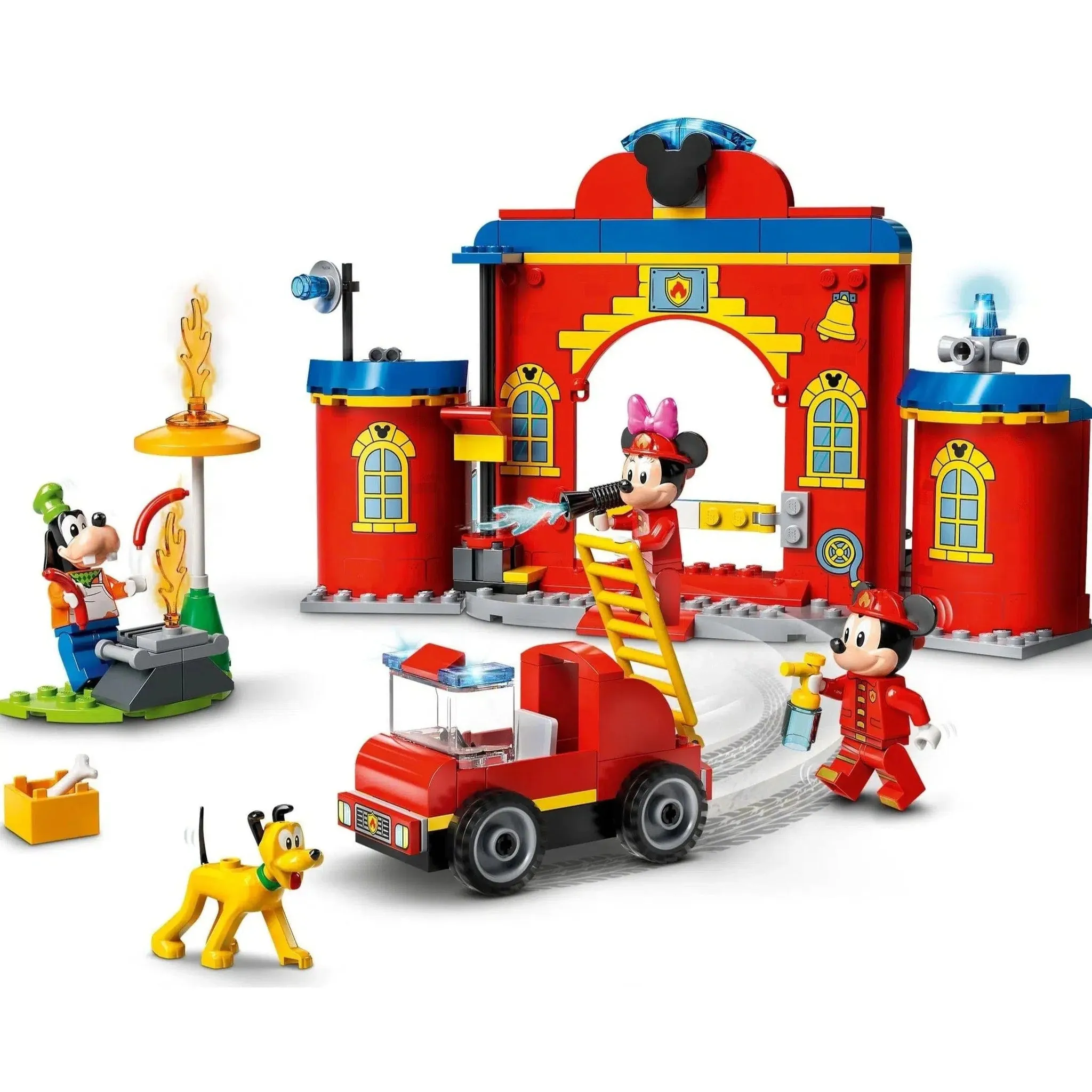 LEGO [Disney] - Mickey & Friends Fire Truck & Station Building Set - Mickey and Friends Series (10776) - Image 3