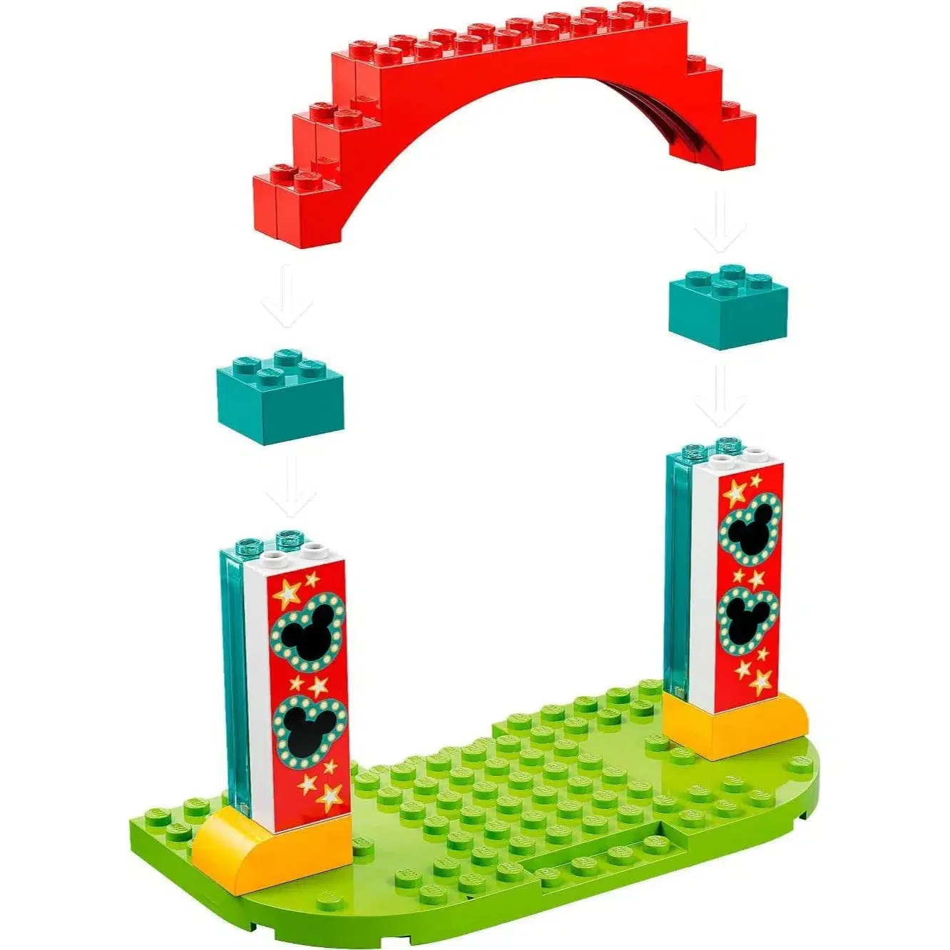 LEGO [Disney] - Mickey, Minnie and Goofy's Fairground Fun Building Set - Mickey and Friends Series (10778) - Image 6