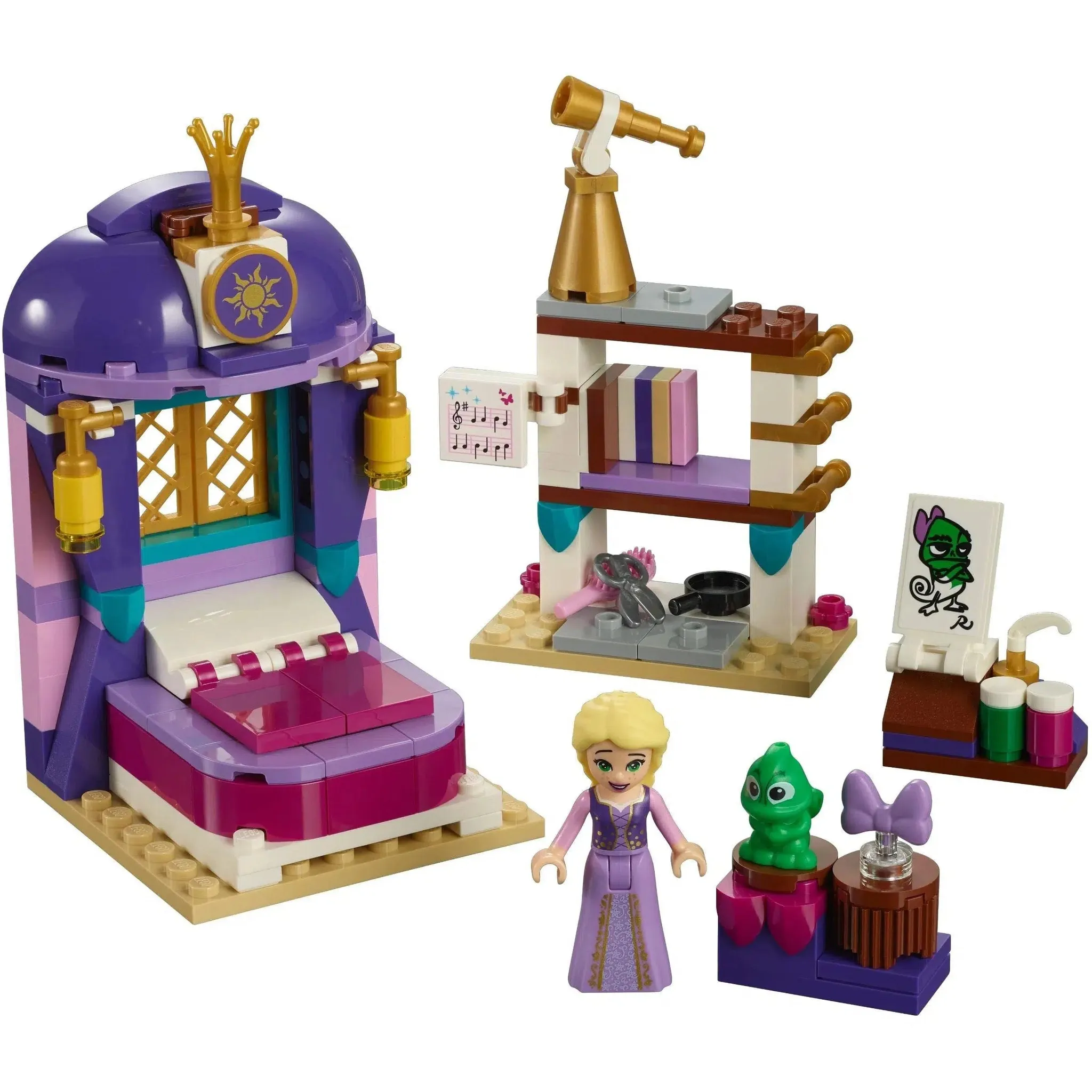 LEGO [Disney] - Rapunzel's Castle Bedroom Building Set - Tangled: The Series (41156) - Image 2