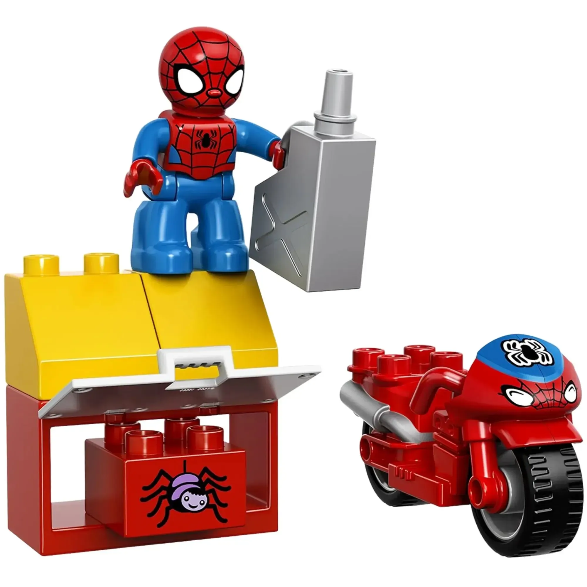 LEGO [Duplo] - Spider-Man Web-Bike Workshop Building Set - Spider-Man Series (10607) - Image 5