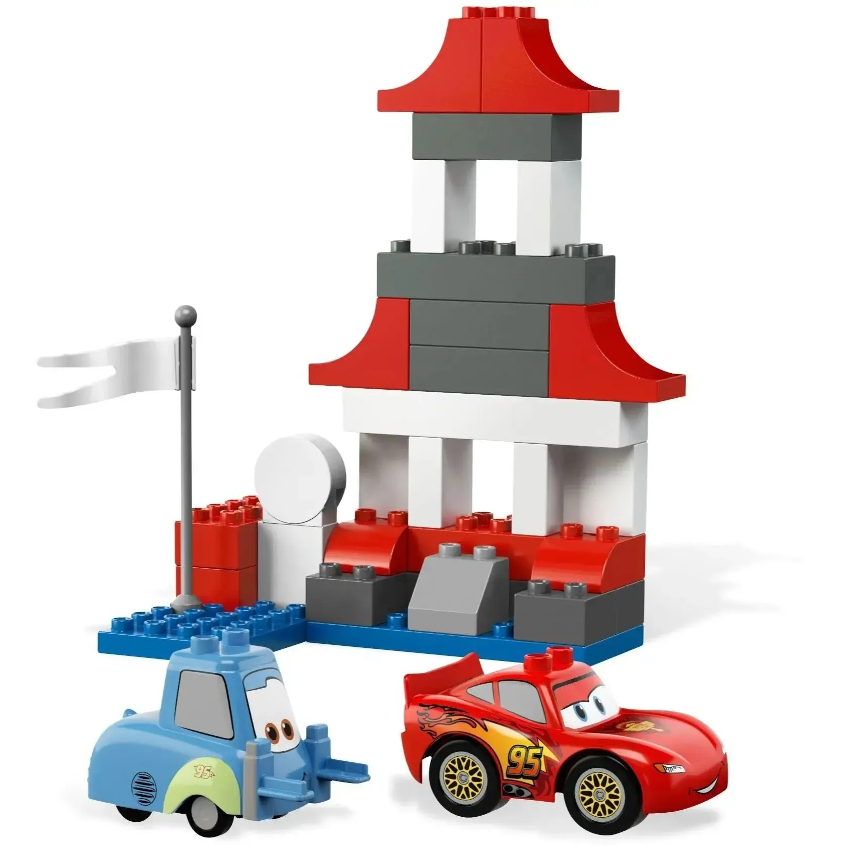 LEGO [Duplo] - The Pit Stop Building Set - Cars Series (5829) - Image 4