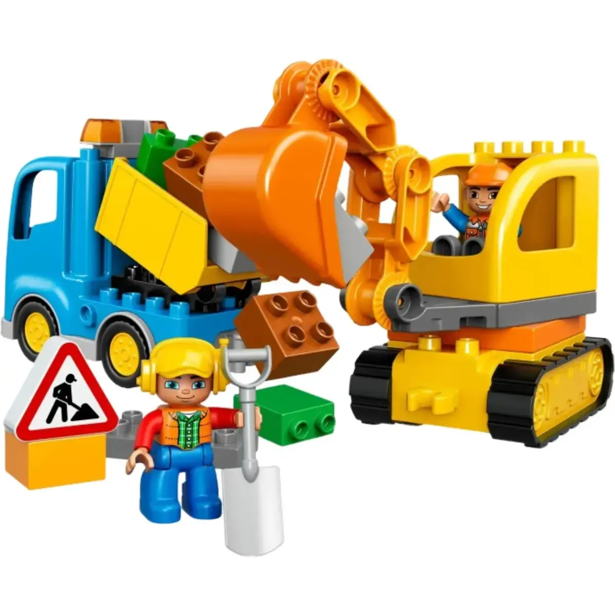 LEGO [Duplo] - Truck & Tracked Excavator Building Set - Construction Series (10812) - Image 2