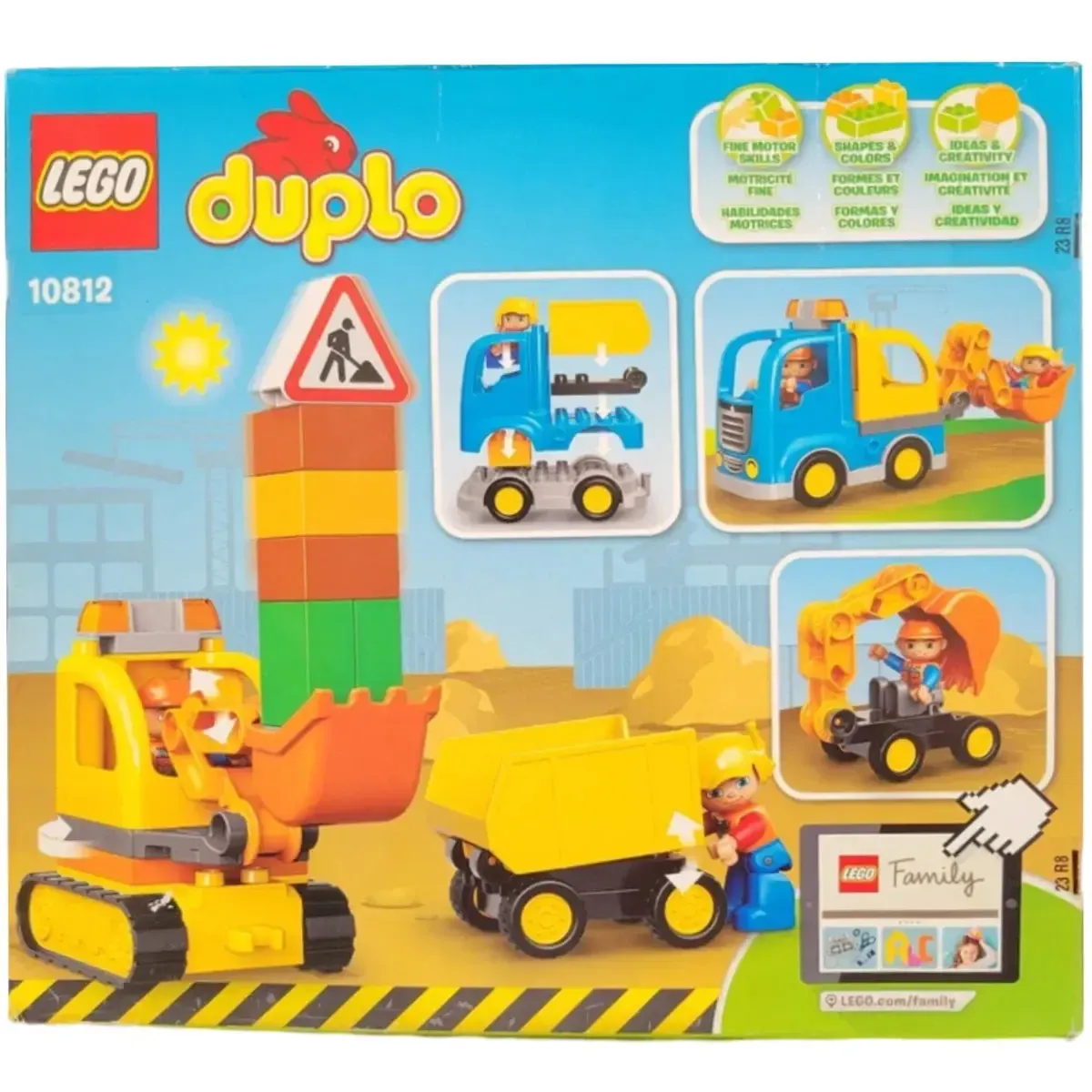 LEGO [Duplo] - Truck & Tracked Excavator Building Set - Construction Series (10812) - Image 3