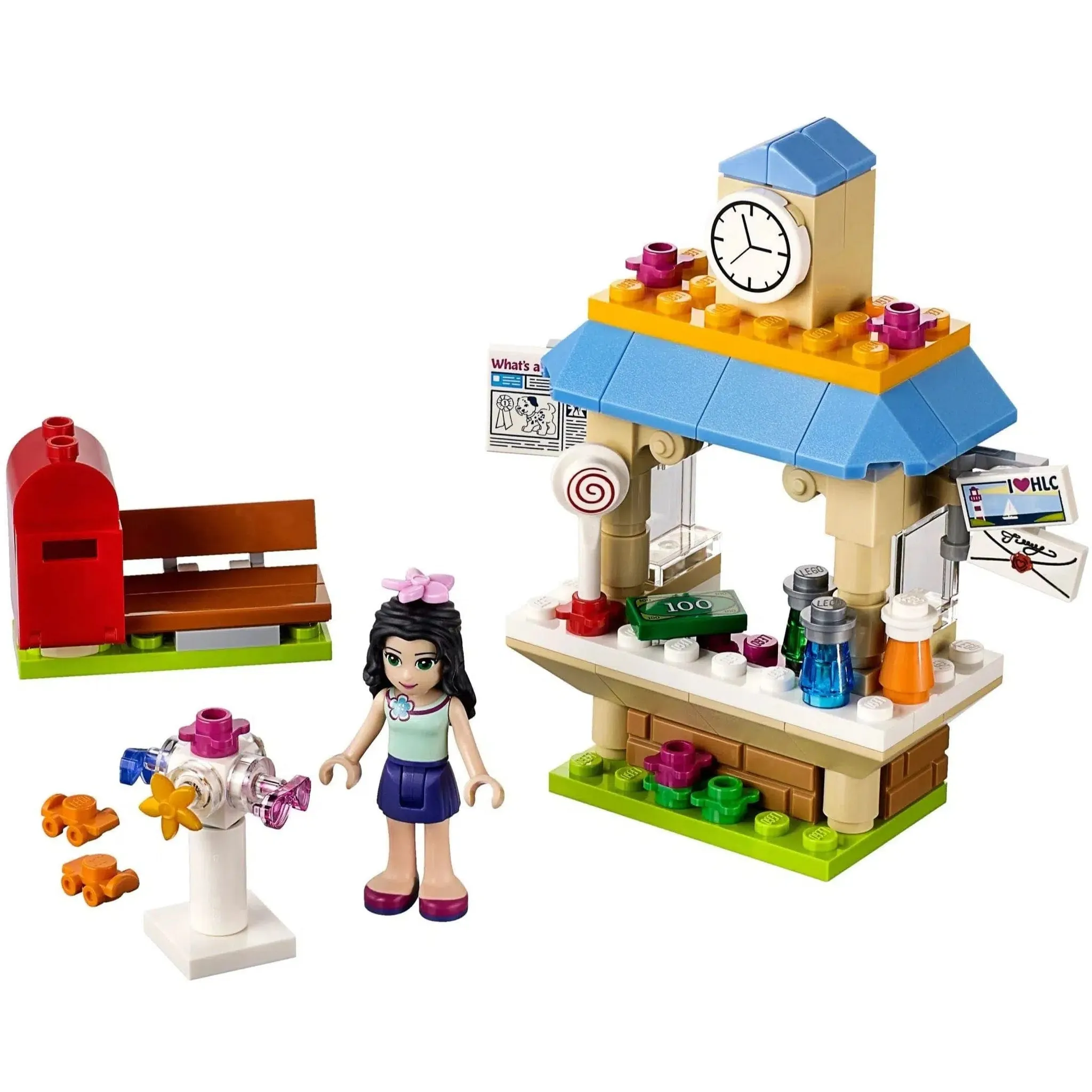 LEGO [Friends] - Emma's Tourist Kiosk Building Set - Heartlake City Series (41098) - Image 2