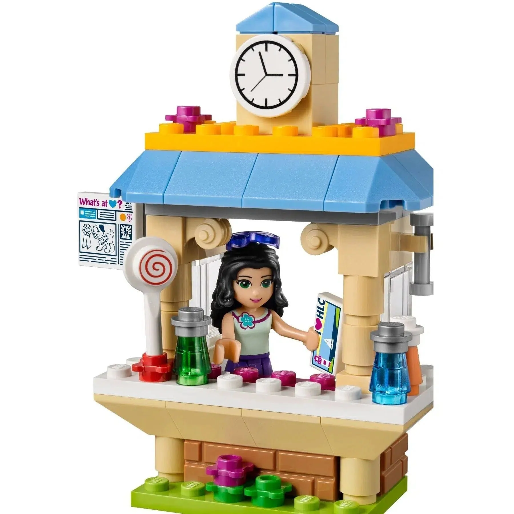 LEGO [Friends] - Emma's Tourist Kiosk Building Set - Heartlake City Series (41098) - Image 3