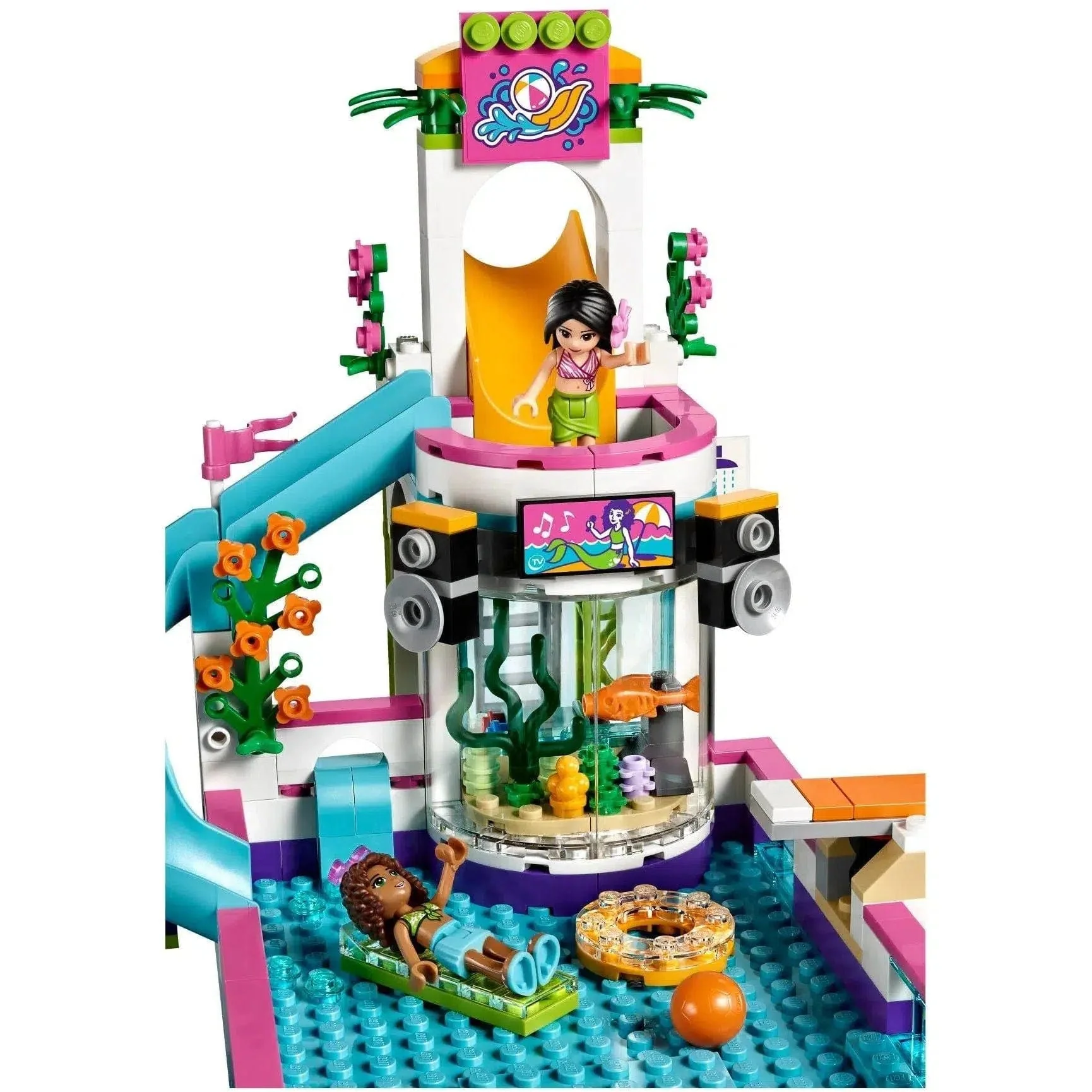 LEGO [Friends] - Heartlake Summer Pool Building Set - Summer Series (41313) - Image 3