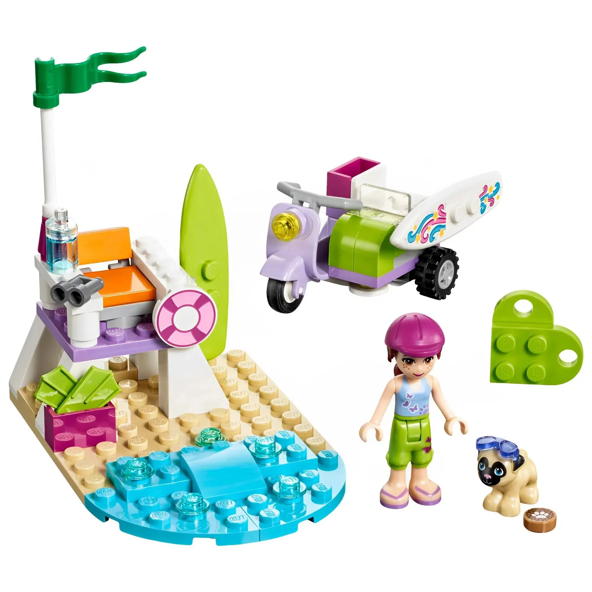 LEGO [Friends] - Mia's Beach Scooter Building Set - Beach Series (41306) - Image 2