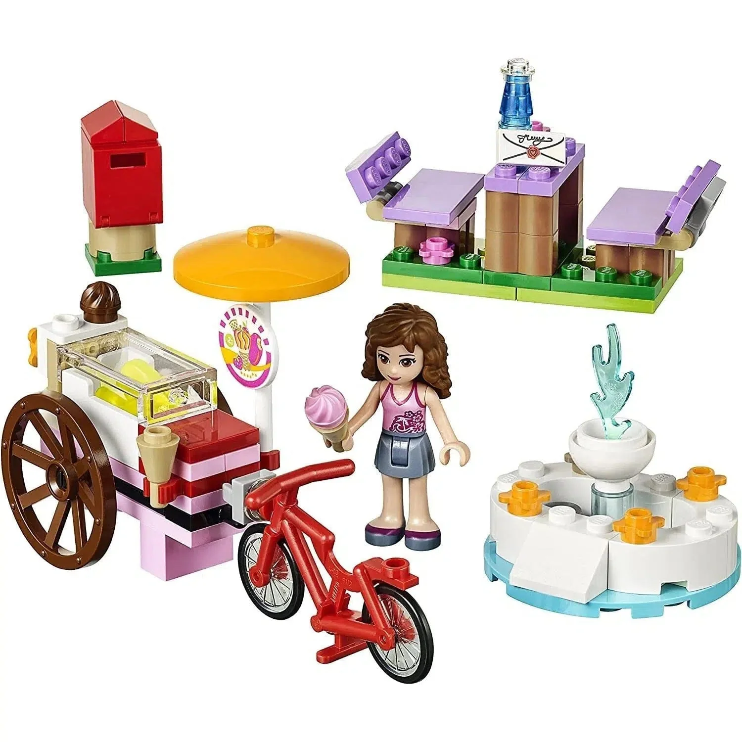 LEGO [Friends] - Olivia's Ice Cream Bike Building Set - Park Series (41030) - Image 2