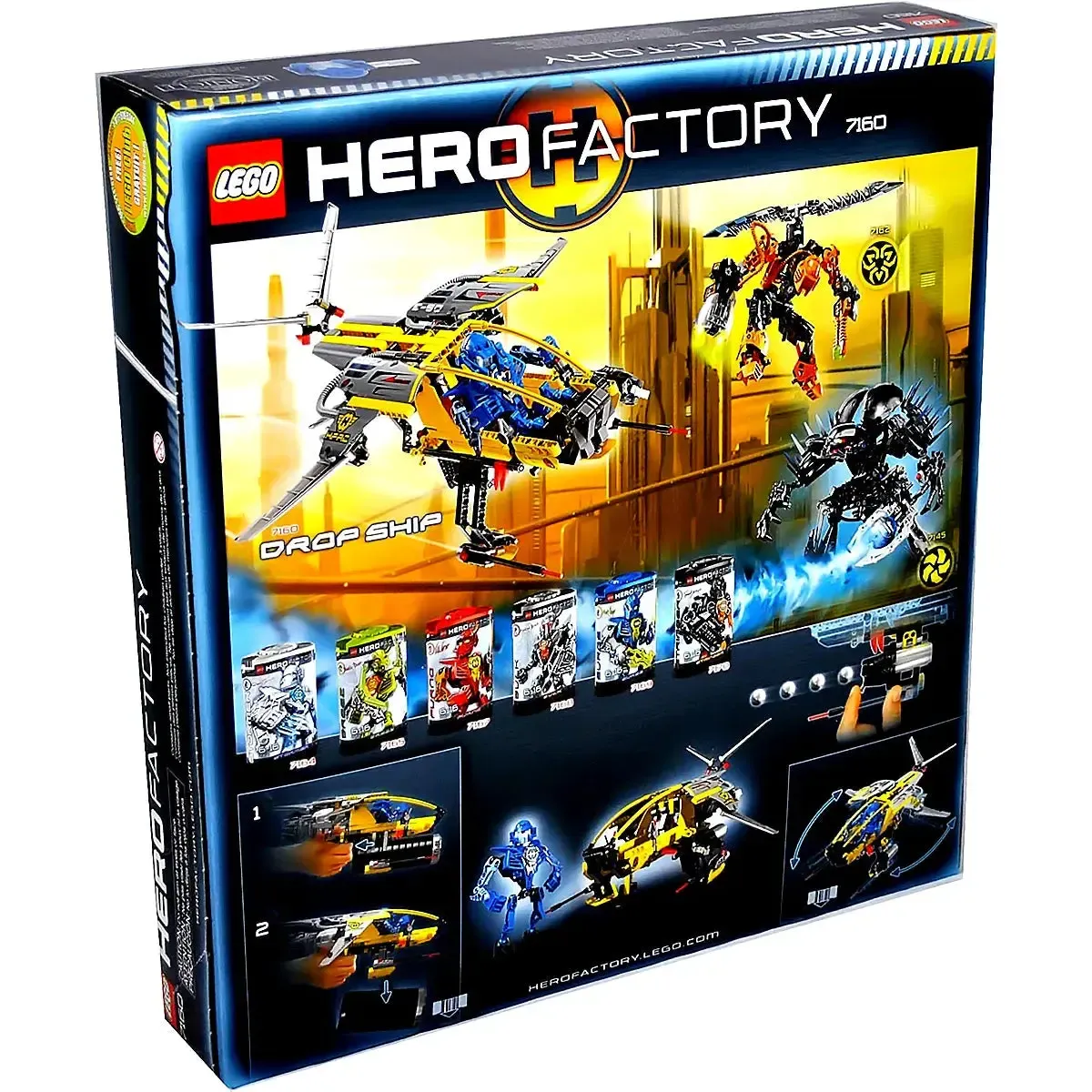 LEGO [HERO Factory] - Drop Ship Building Set - Rise of the Rookies Series (7160) - Image 3