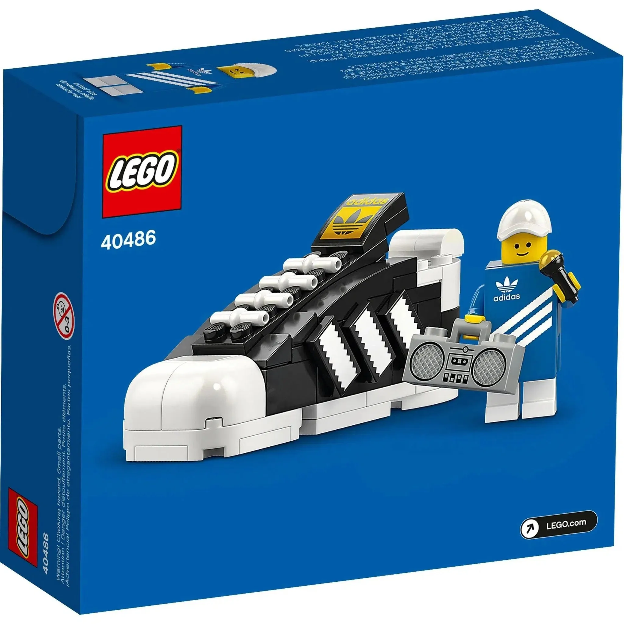 LEGO [Icons] - Mini Adidas Originals Superstar Building Set - Adidas Series (40486) - Image 3