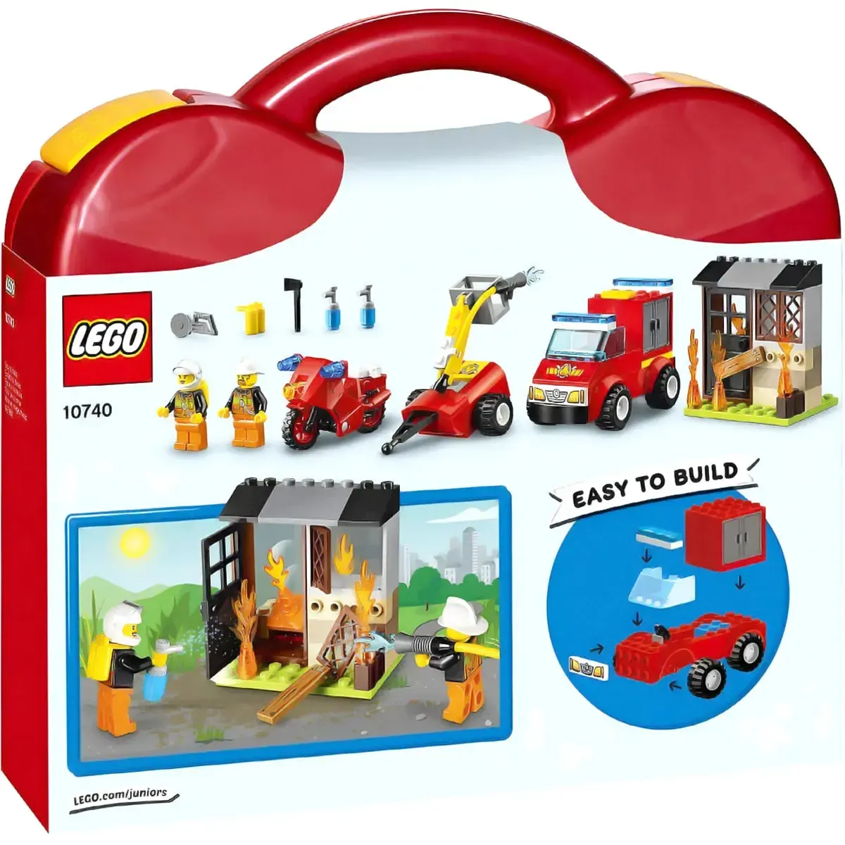 LEGO [Juniors] - Fire Patrol Suitcase Building Set - City Series (10740) - Image 3