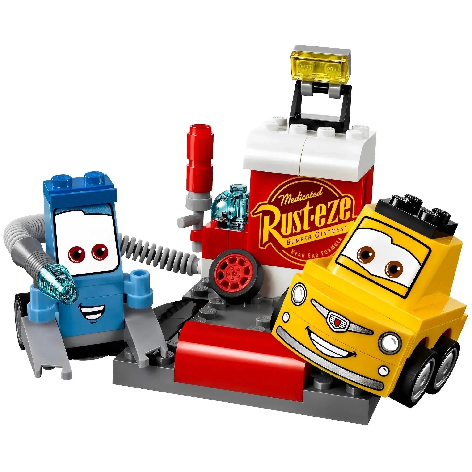 LEGO [Juniors] - Guido and Luigi's Pit Stop Building Set - Cars 3 Series (10732) - Image 3
