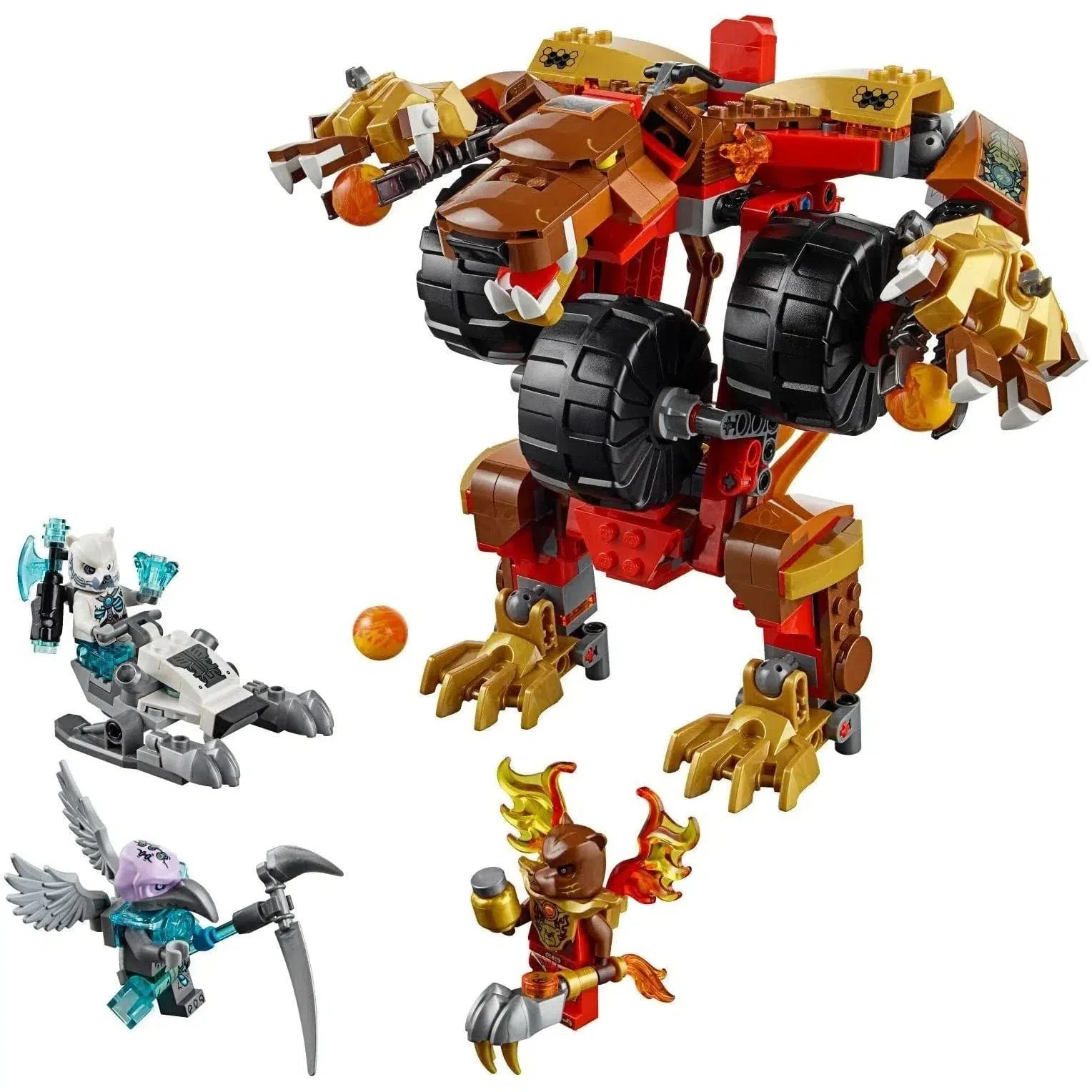 LEGO [Legends of Chima] - Bladvic's Rumble Bear Building Set - Fire vs. Ice Series (70225) - Image 2