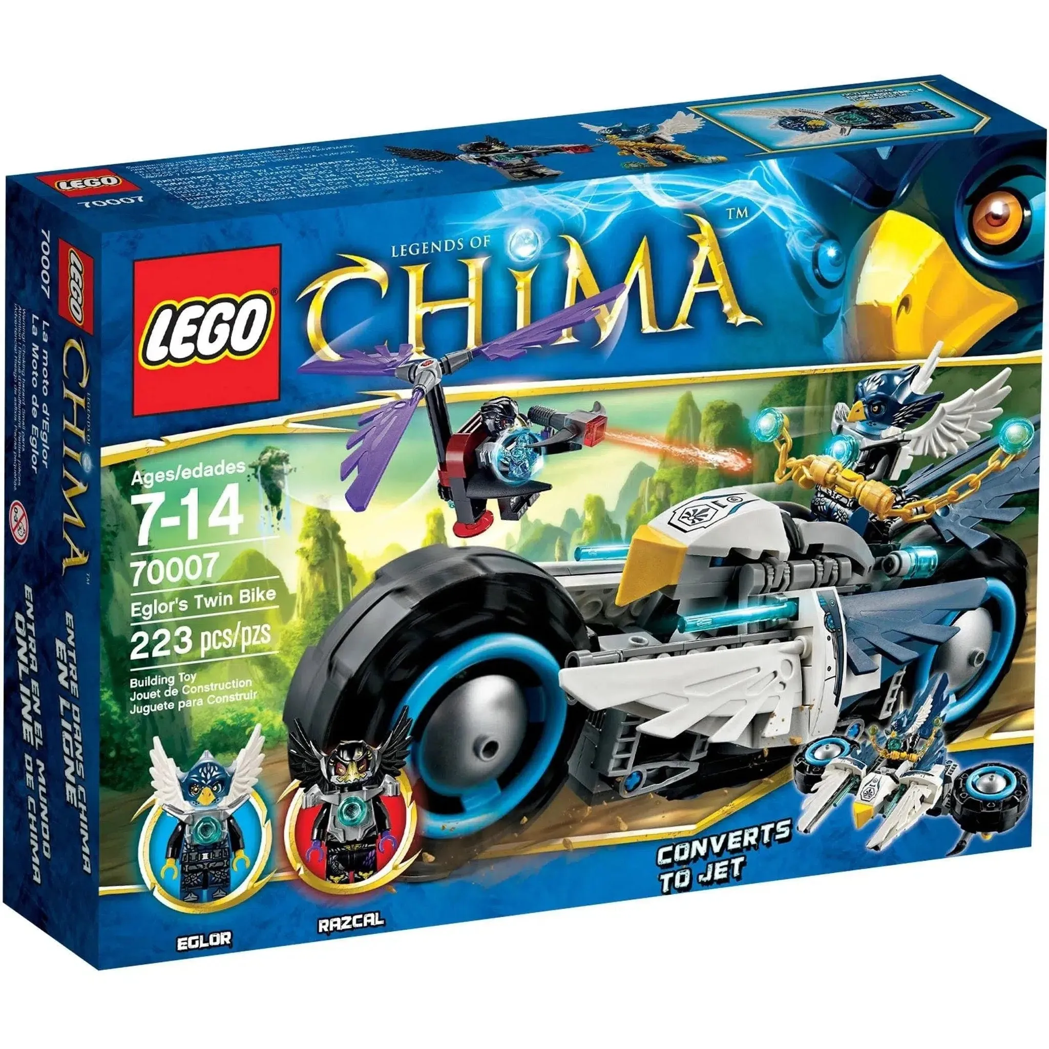 LEGO [Legends of Chima] - Eglor's Twin Bike Building Set - The Power of the CHI Series (70007)