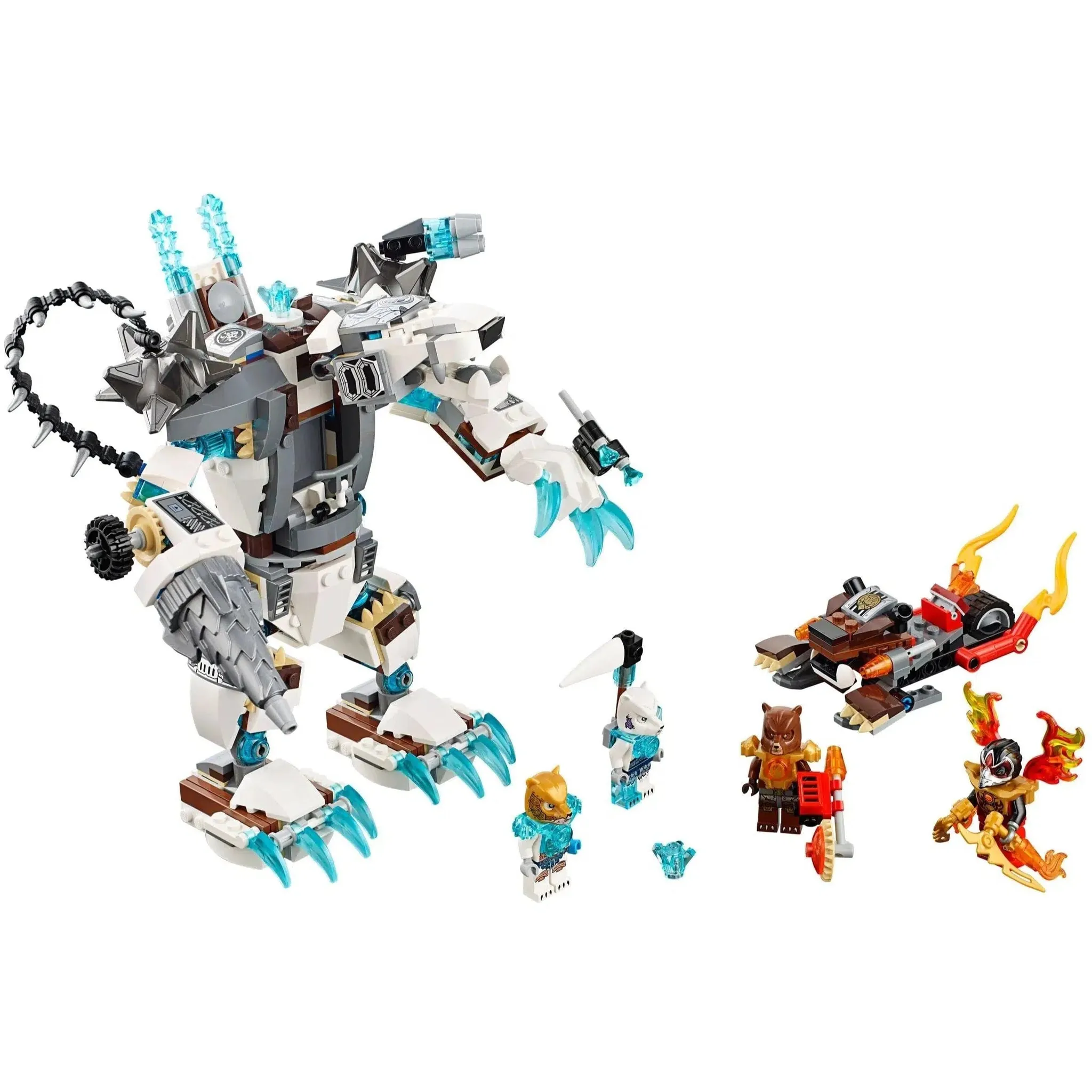 LEGO [Legends of Chima] - Icebite's Claw Driller Building Set - Fire vs. Ice Series (70223) - Image 2