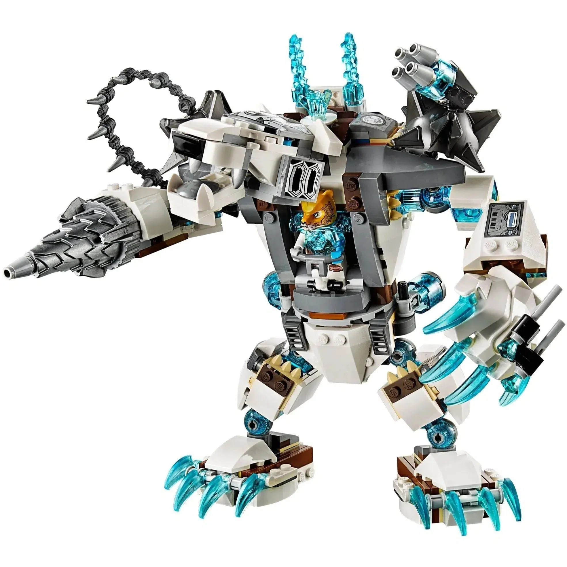 LEGO [Legends of Chima] - Icebite's Claw Driller Building Set - Fire vs. Ice Series (70223) - Image 3