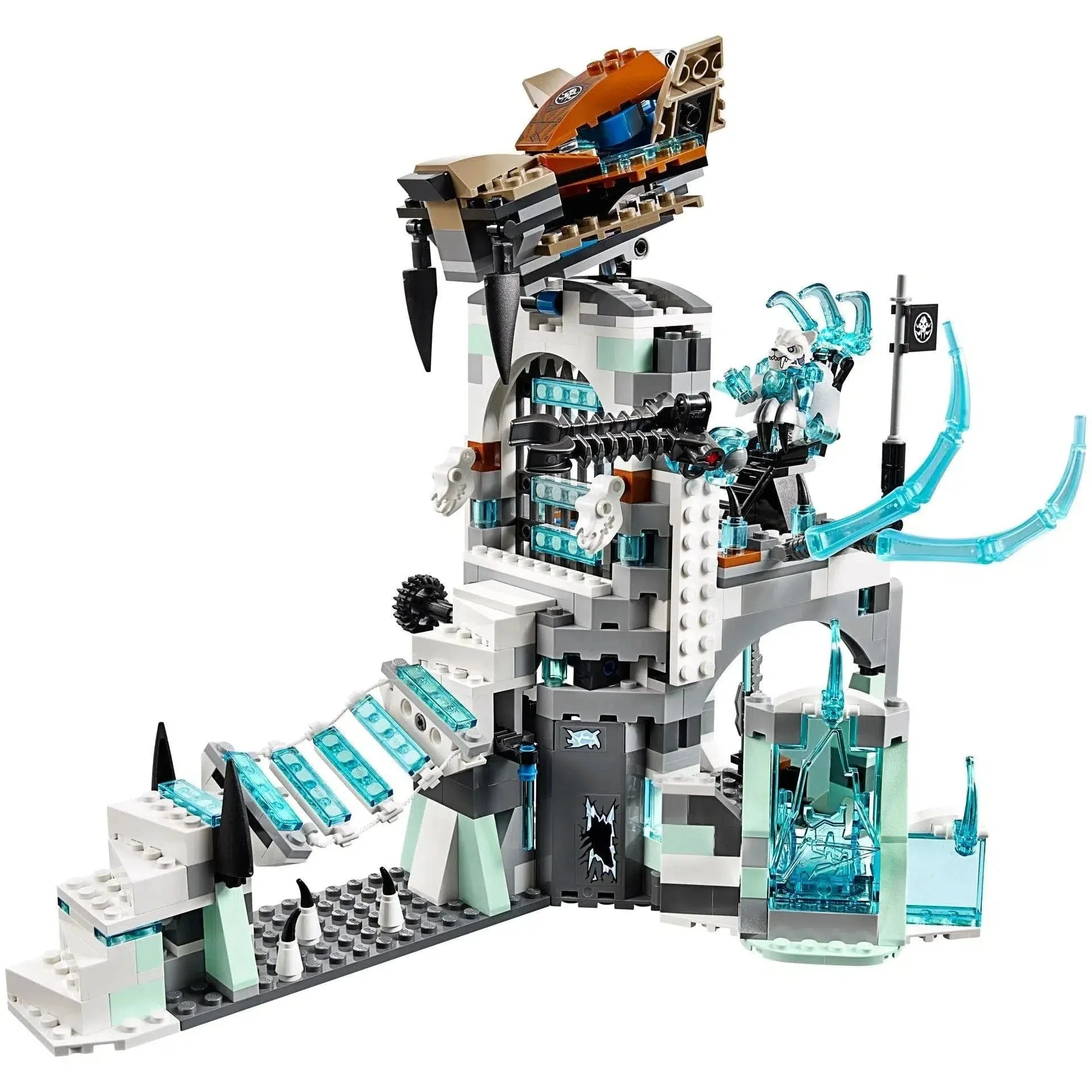 LEGO [Legends of Chima] - Sir Fangar's Ice Fortress Building Set - Fire vs. Ice Series (70147) - Image 3