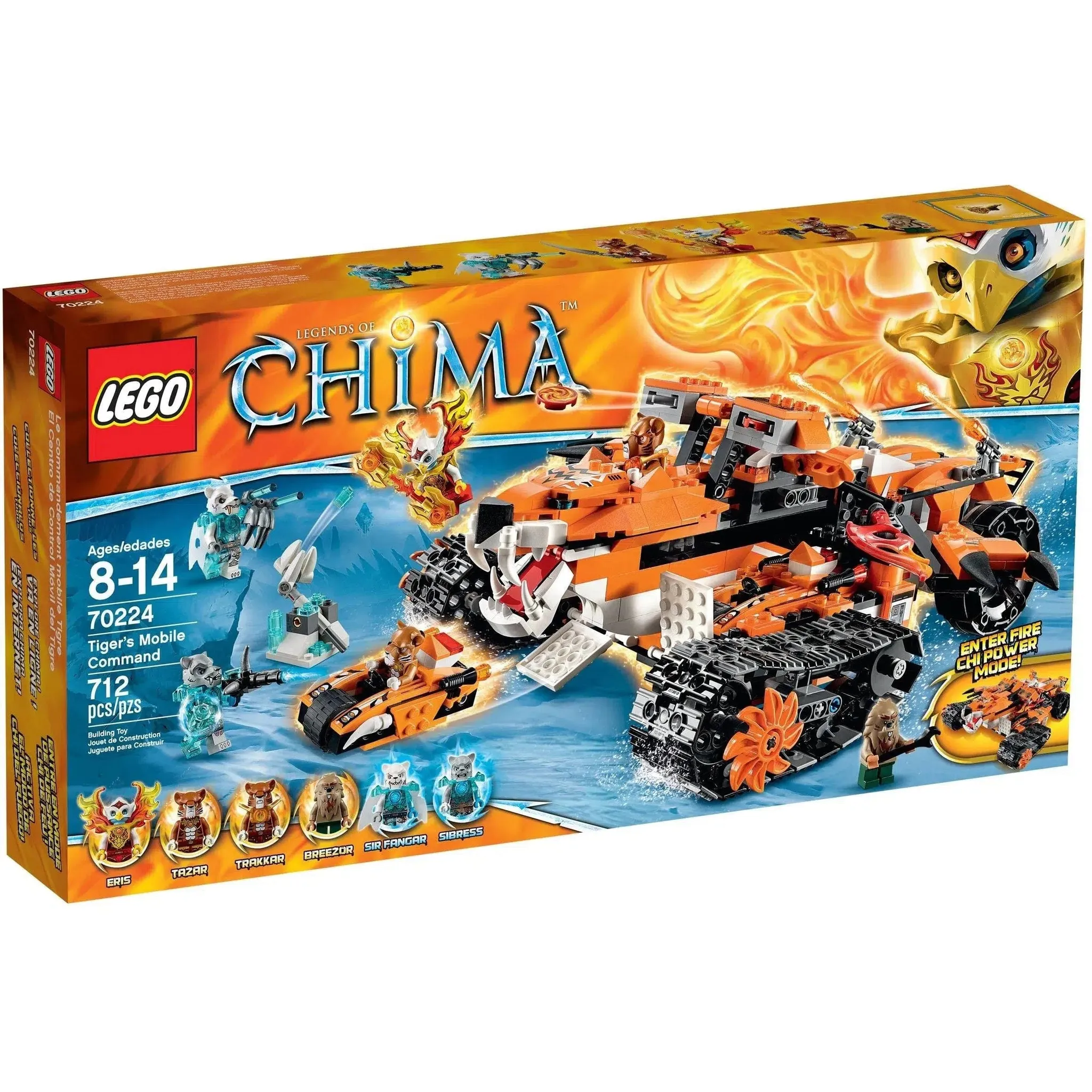 LEGO [Legends of Chima] - TTiger's Mobile Command Building Set - Fire vs. Ice Series (70224)