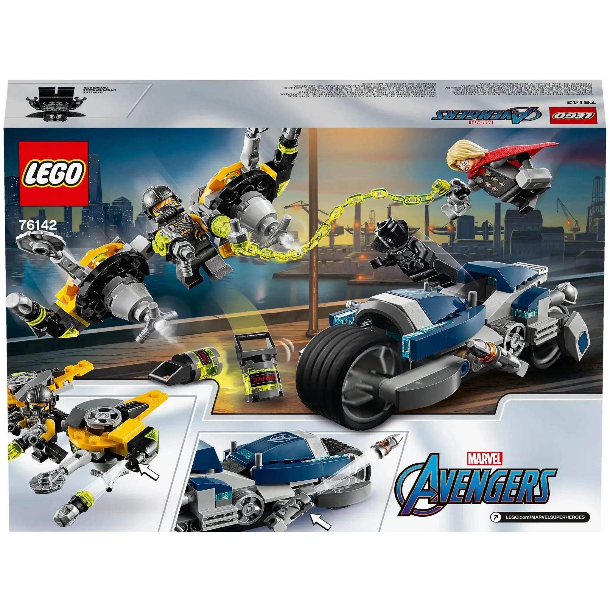 LEGO [Marvel Super Heroes] - Avengers Speeder Bike Attack Building Set - Avengers Series (76142) - Image 3
