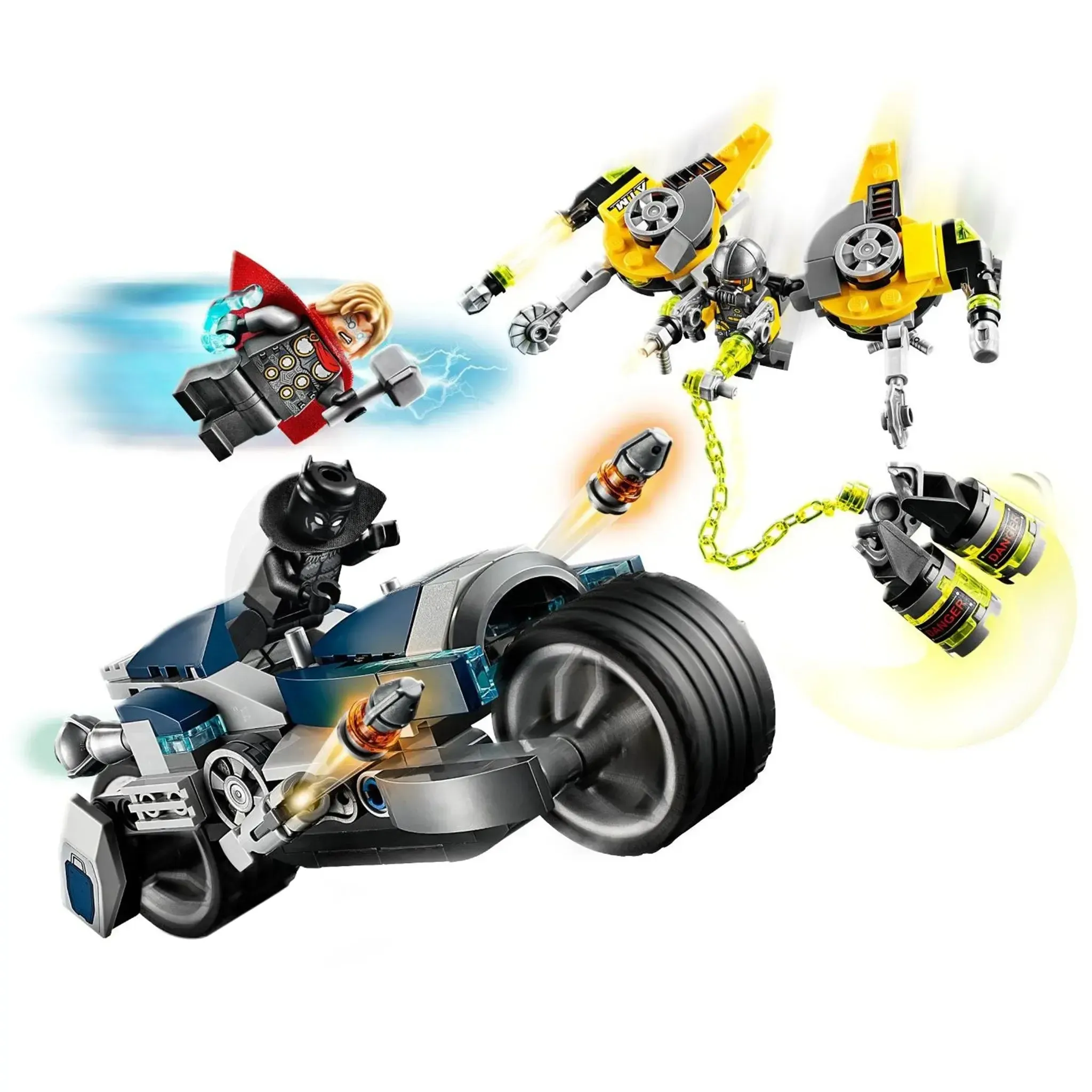 LEGO [Marvel Super Heroes] - Avengers Speeder Bike Attack Building Set - Avengers Series (76142) - Image 4