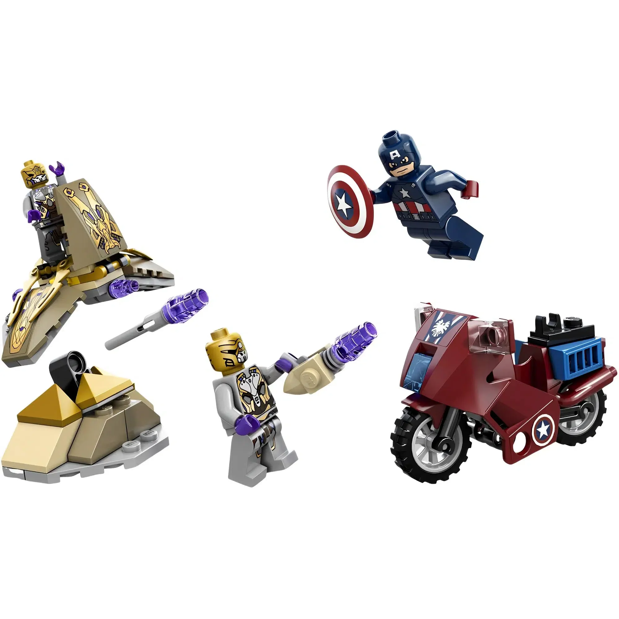 LEGO [Marvel Super Heroes] - Captain America's Avenging Cycle Building Set - The Avengers Series (6865) - Image 3