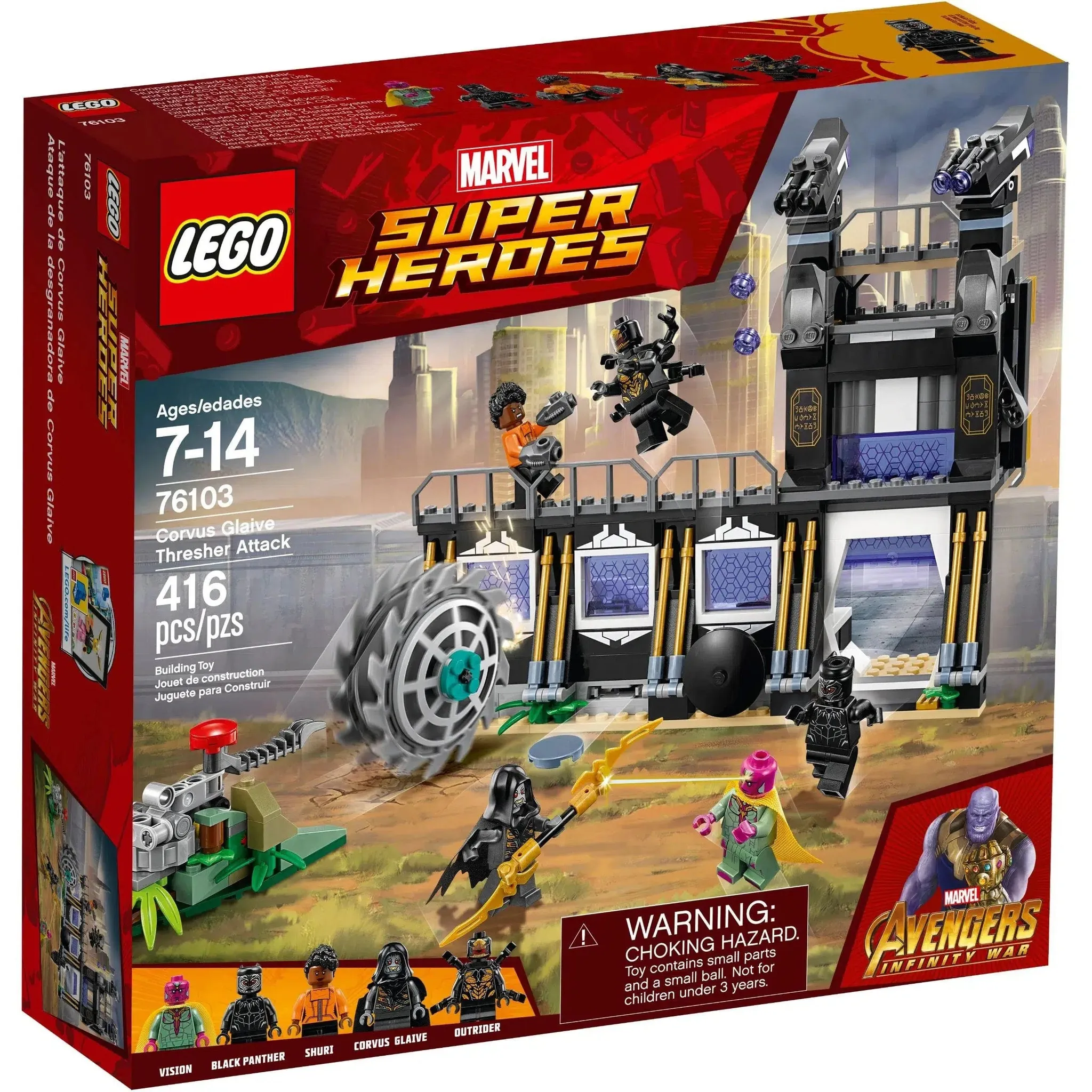 LEGO [Marvel Super Heroes] - Corvus Glaive Thresher Attack Building Set - Avengers: Infinity War Series (76103)