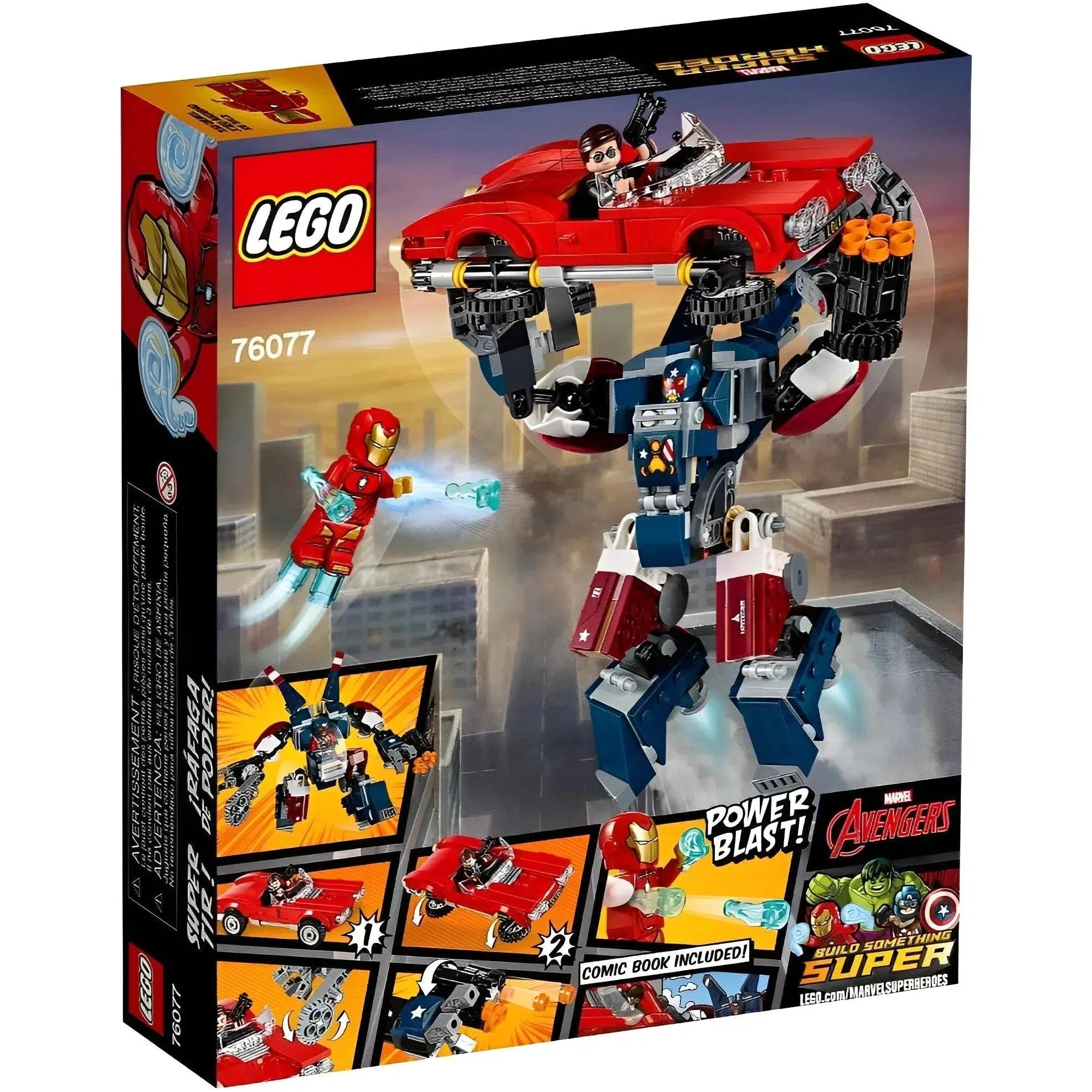 LEGO [Marvel Super Heroes] - Iron Man: Detroit Steel Strikes Building Set - Avengers Series (76077) - Image 10